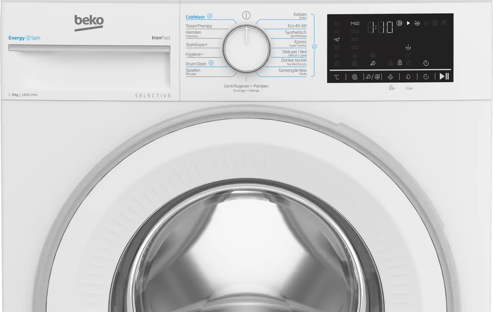 Beko B3WM49410W2 Wasmachine