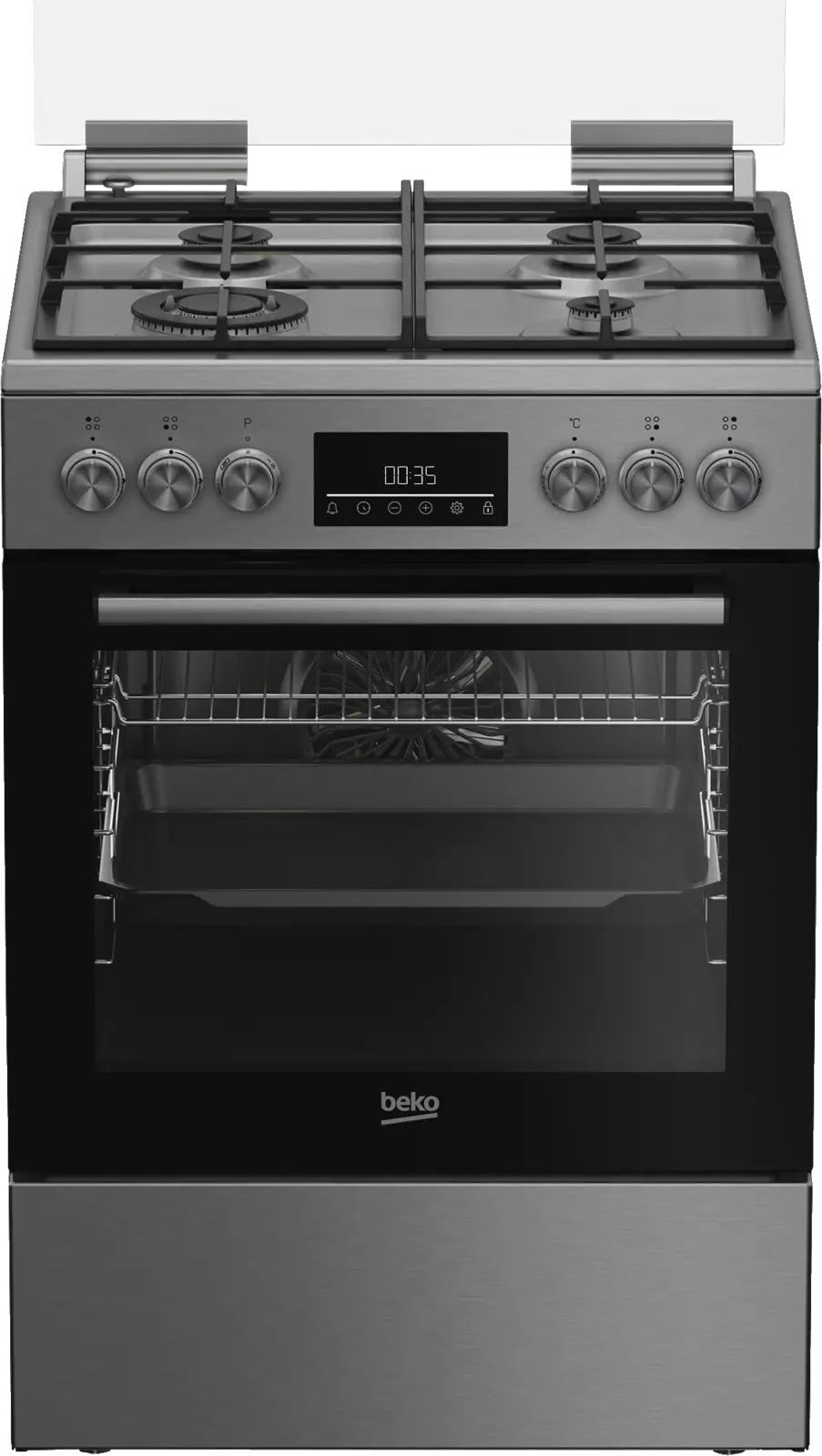 Beko FBE6133XS NL Hetelucht Vrijstaand Fornuis - 60 cm