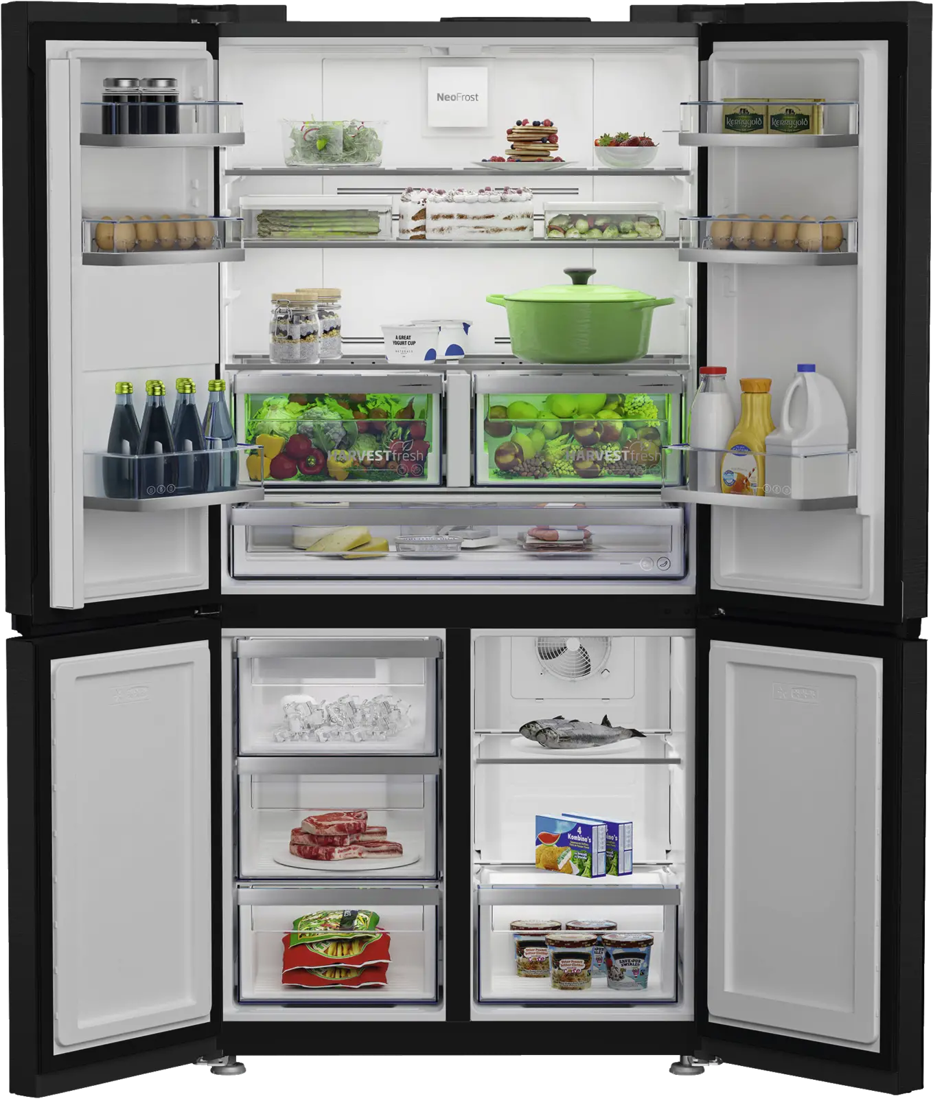 Beko GN1426240ZDXBRN HarvestFresh Side-by-Side Amerikaanse Koelkast