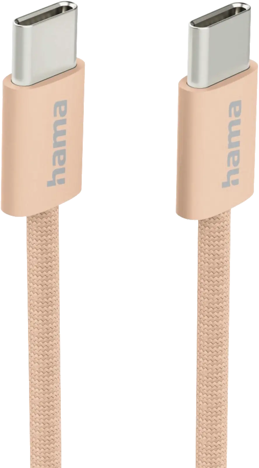 Oplaadkabel Fabric, USB-C - USB-C, 1m, nylon