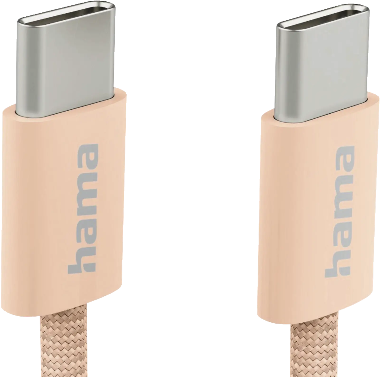 Oplaadkabel Fabric, USB-C - USB-C, 1m, nylon