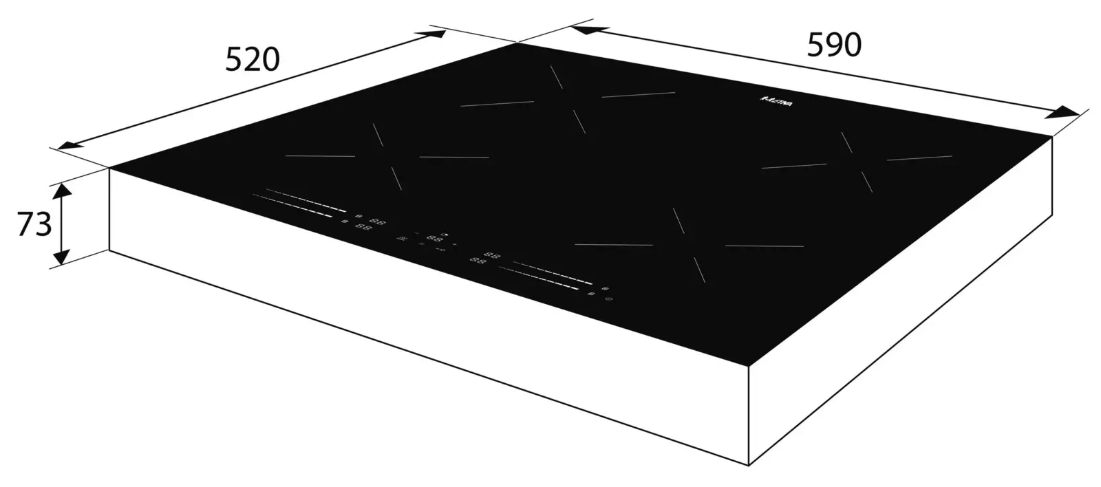 ETNA KIV364RVS Inductiekookplaat