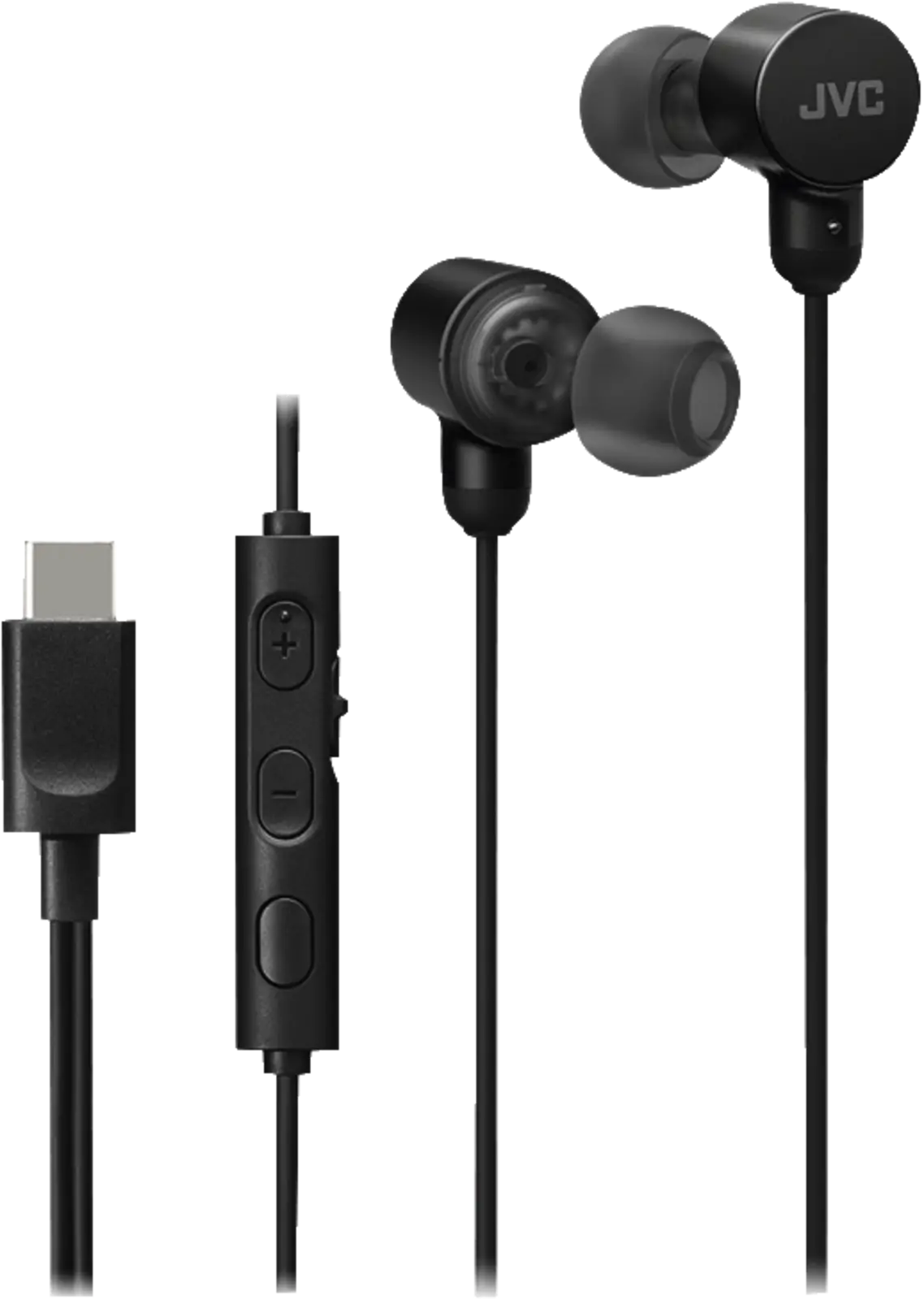 JVC HA-FR29UC bedrade in-ear oordopjes - Zwart