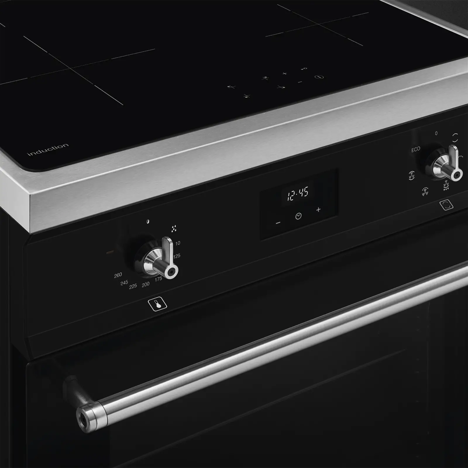 SMEG C6IMMBT2 Classici Inductiefornuis met Elektrische Oven - Zwart
