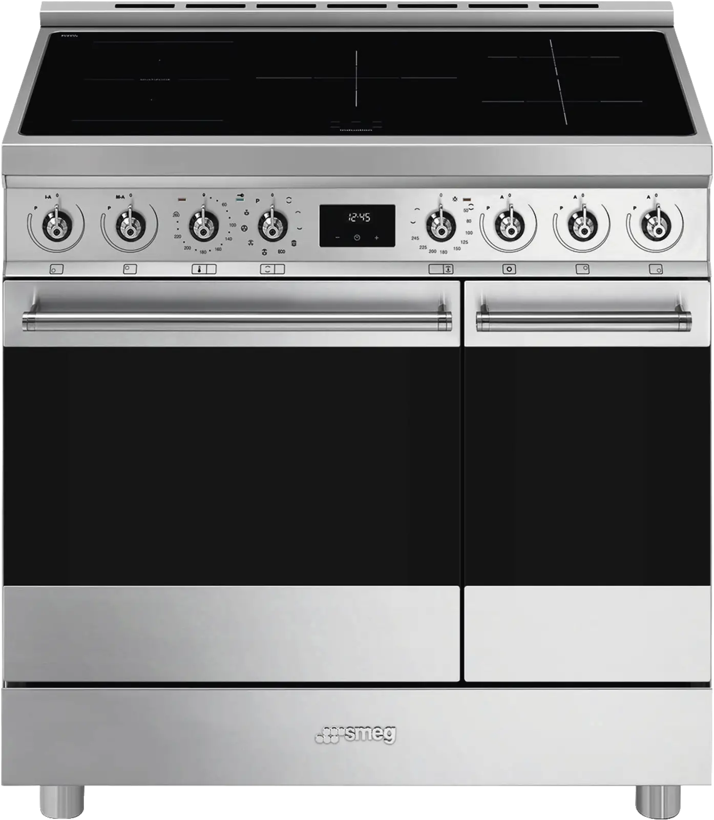 SMEG C92IPX2 Classici Esthetisch Fornuis met Inductiekookplaat - 90 x 60 cm - RVS