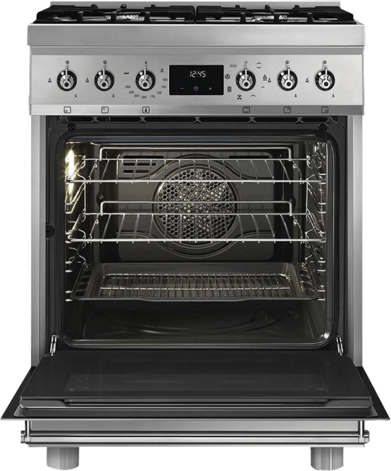 SMEG C6GMXNLK2 Classici Gasfornuis met Elektrische Oven - RVS 