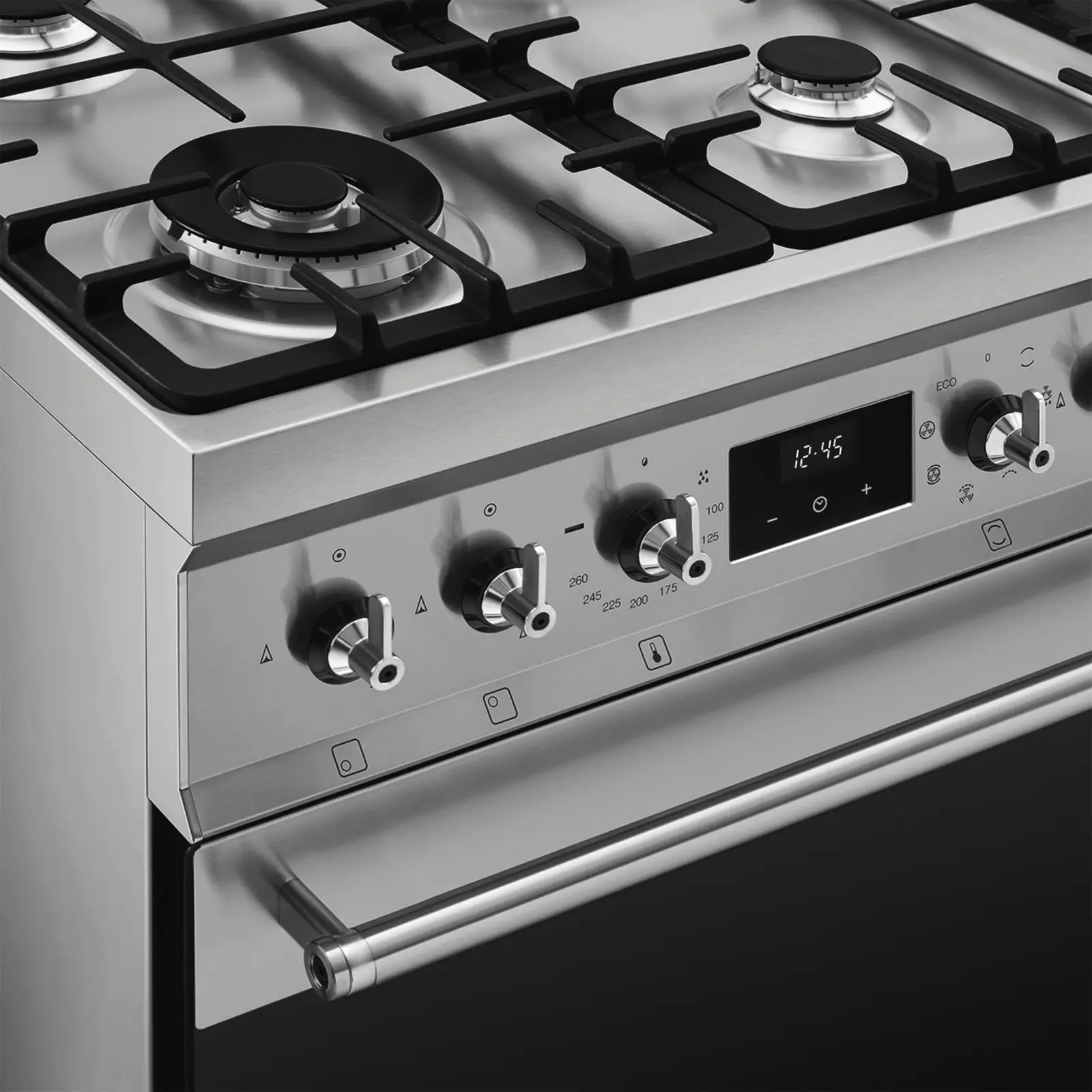 SMEG C6GMXNLK2 Classici Gasfornuis met Elektrische Oven - RVS 
