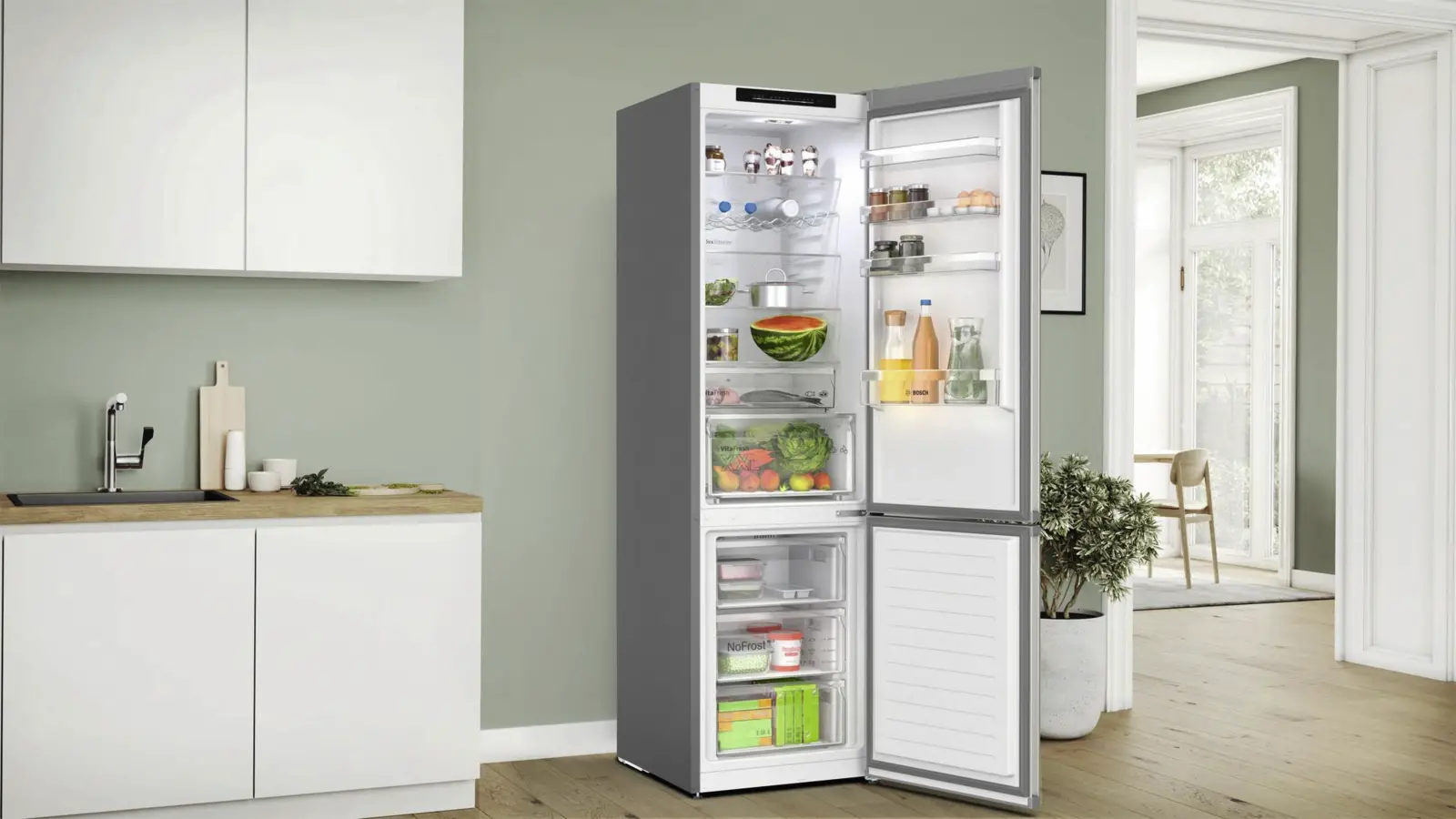 BOSCH KGN392I1F Serie 4 Koel-vriescombinatie