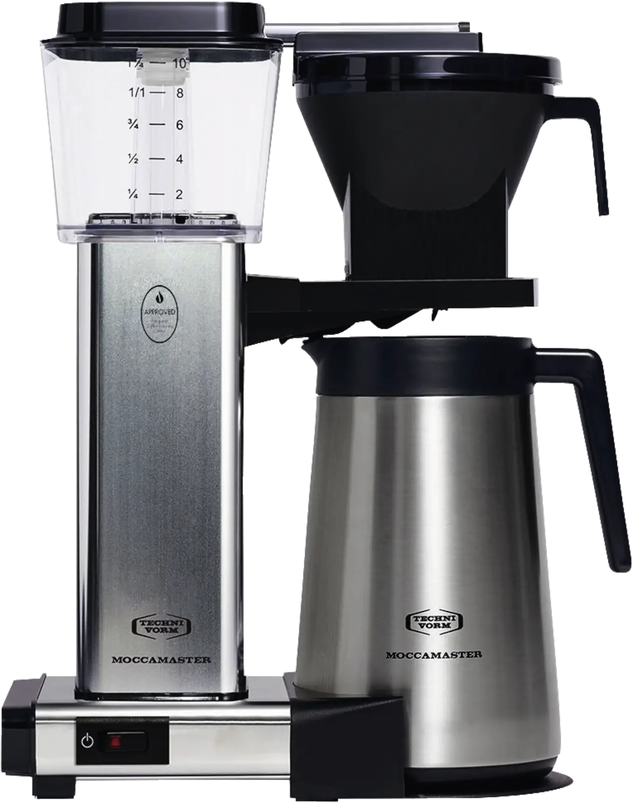 Moccamaster KBGT Polished Silver Koffiemachine met Thermoskan - Filterkoffie - Zilver