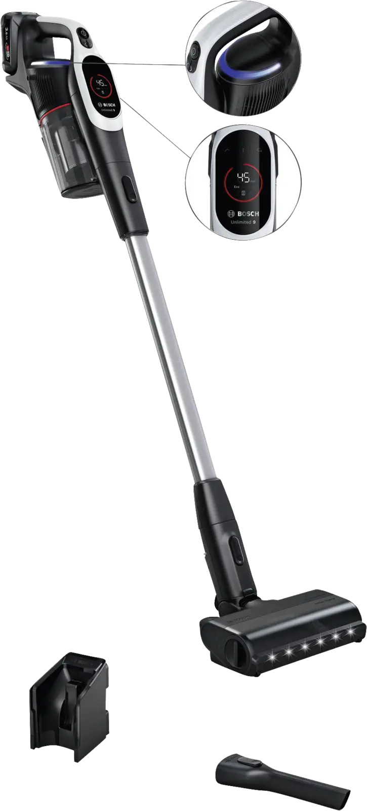BOSCH BCS931WBA Unlimited 9 Steelstofzuiger - Wit