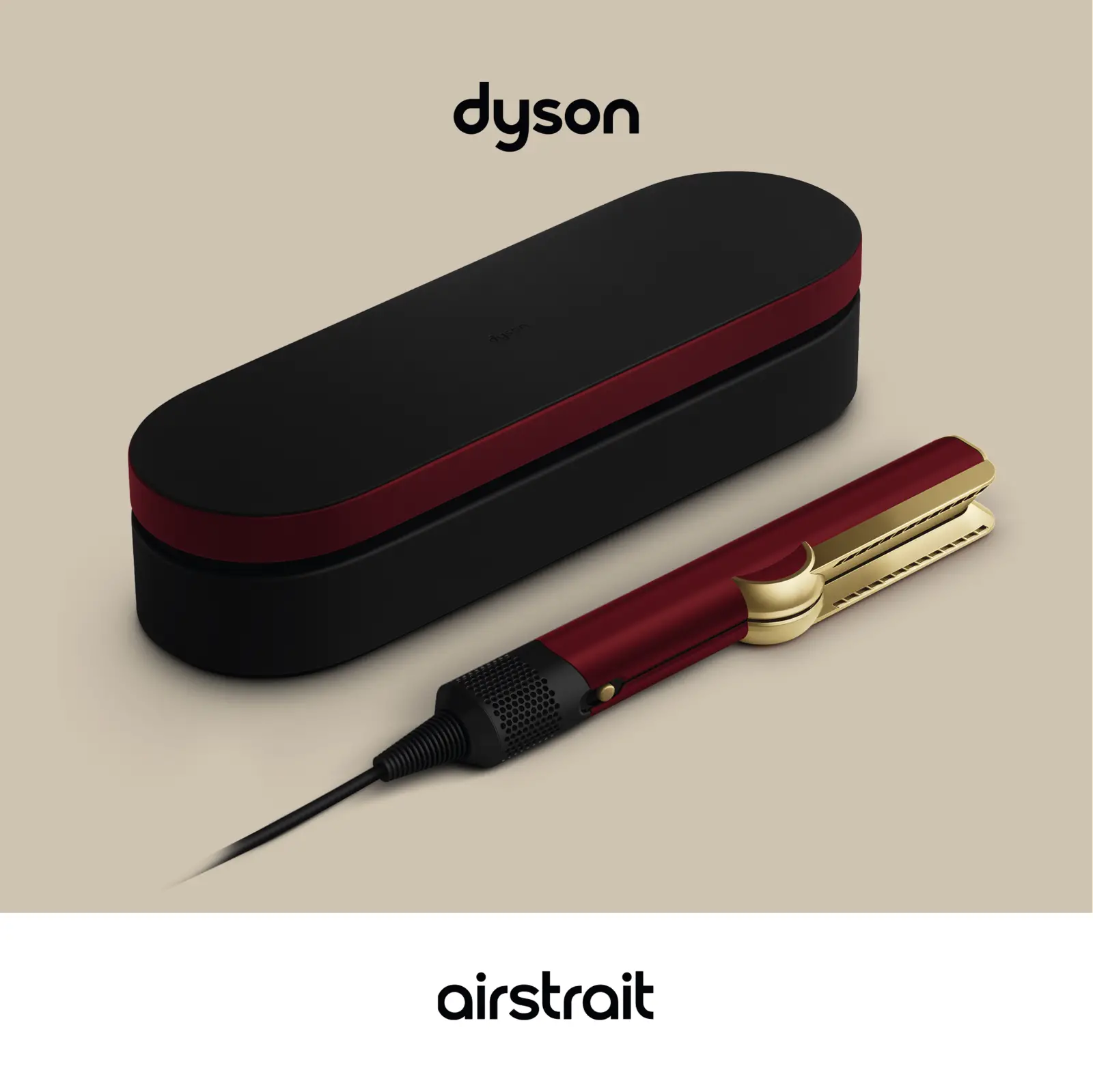 Dyson Airstrait Straightener - Stijltang - Red Velvet