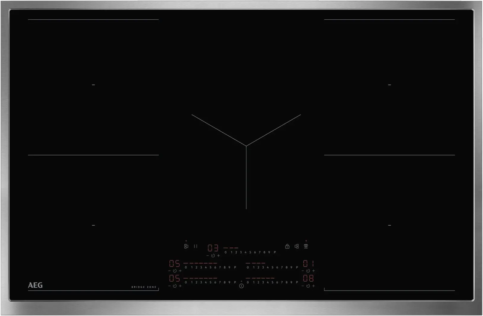 AEG TK85IM0FXB 6000 MultipleBridge Inbouw Inductiekookplaat