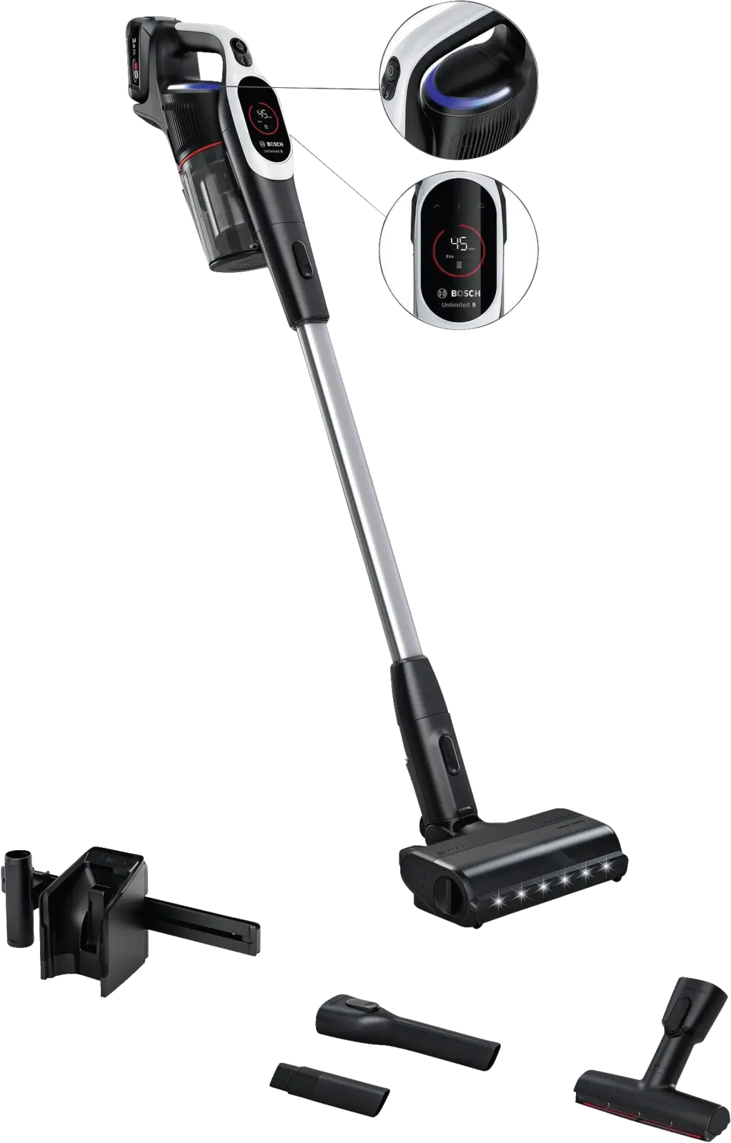BOSCH BBS931WBA Unlimited 9 Draadloze Stofzuiger - Wit