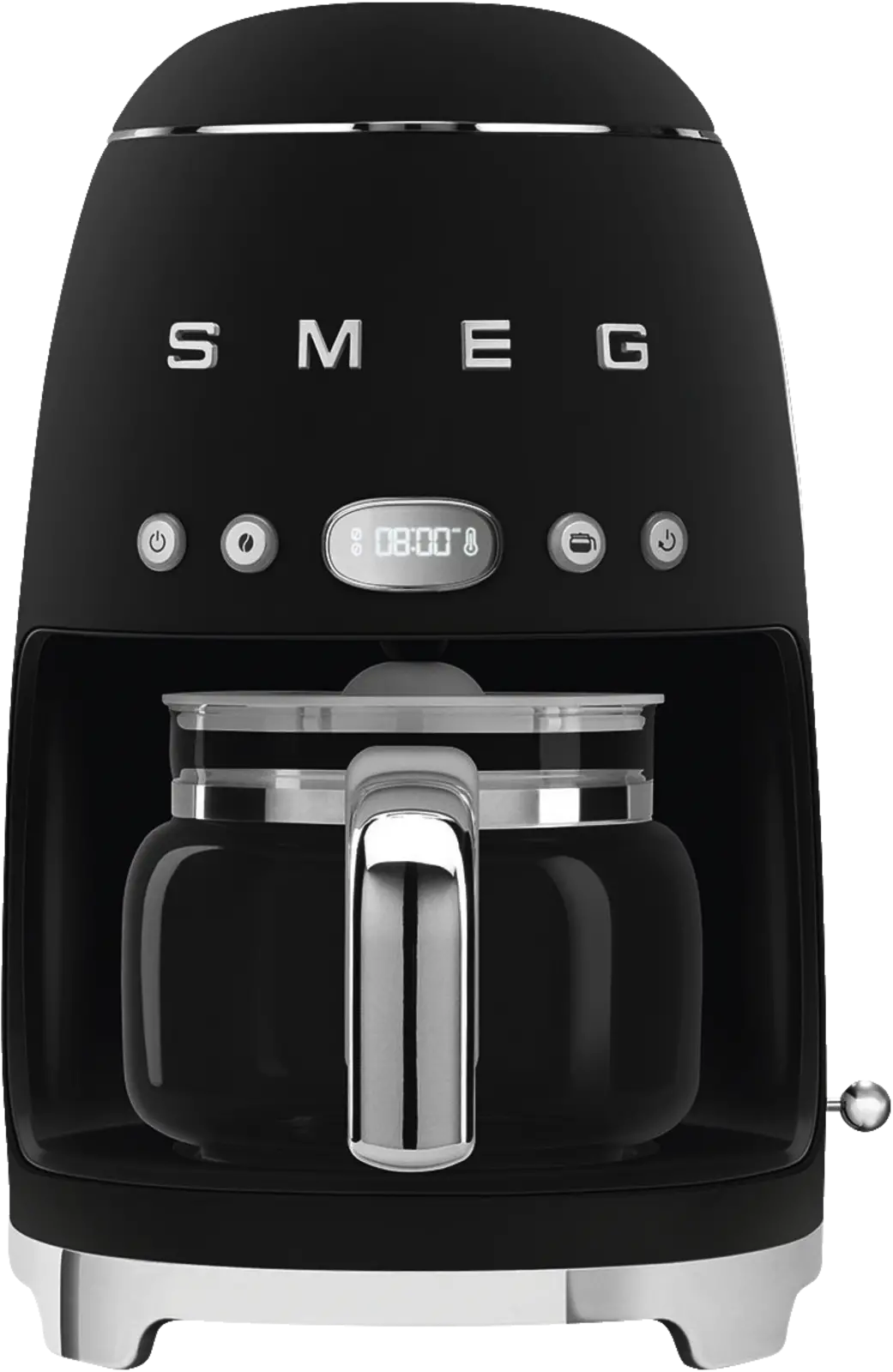 SMEG DCF02BLMEU 50's Style Koffiemachine - Filterkoffie - Mat Zwart