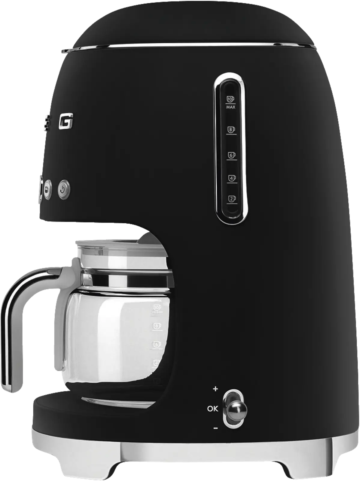 SMEG DCF02BLMEU 50's Style Koffiemachine - Filterkoffie - Mat Zwart