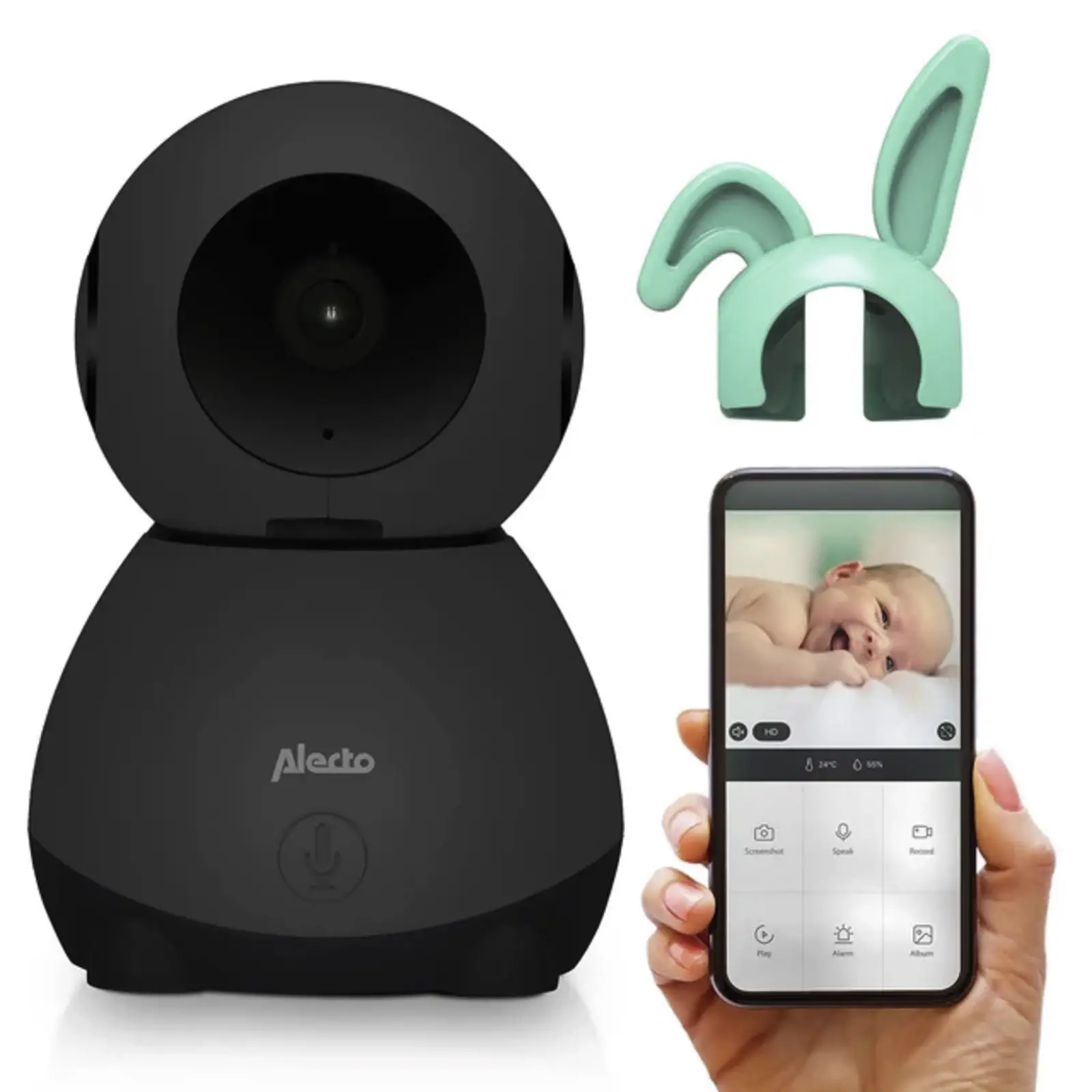 Alecto SMARTBABY10BE Wifi Babyfoon met Camera