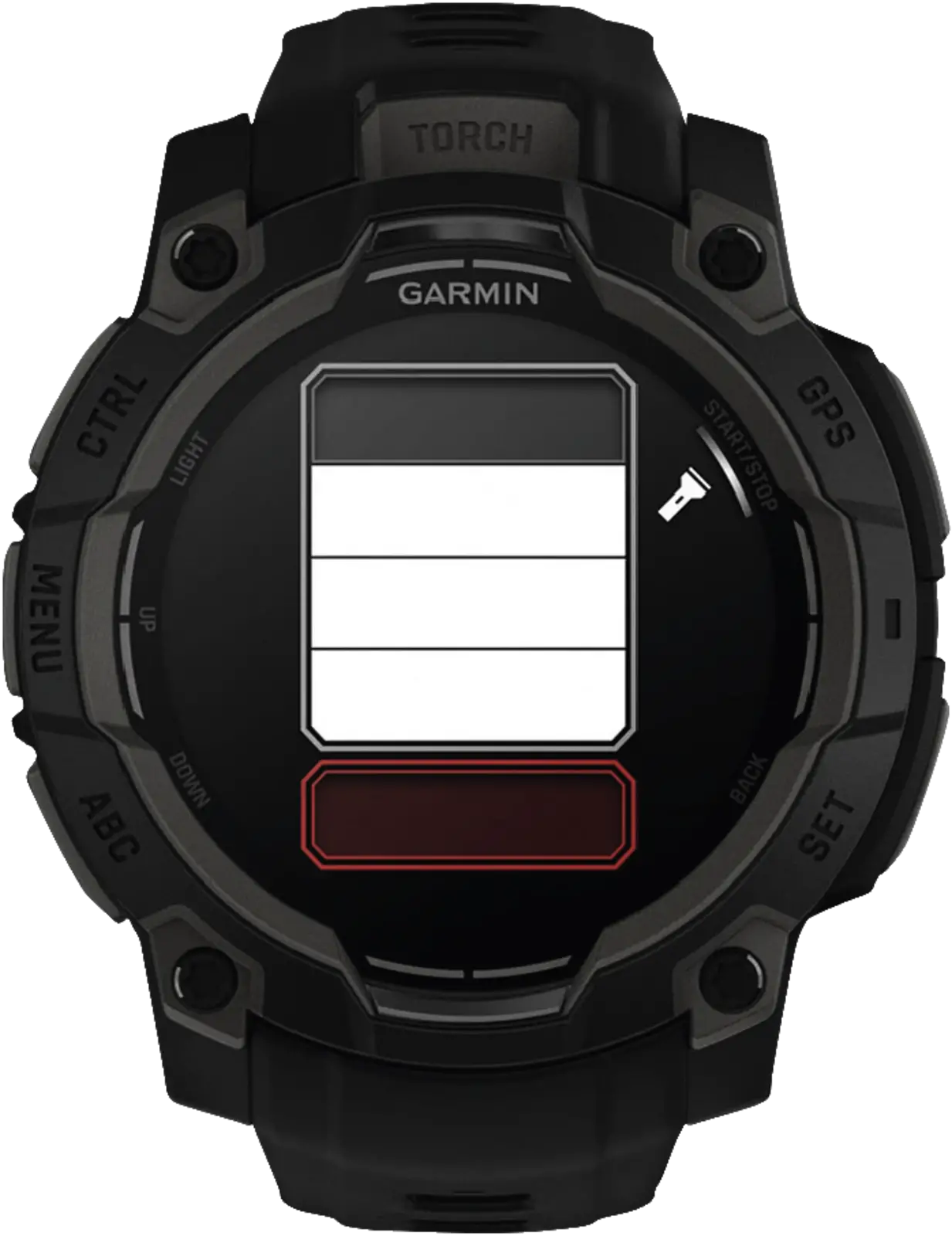 Garmin Instinct 3 - 45 mm AMOLED Zwart met zwarte band