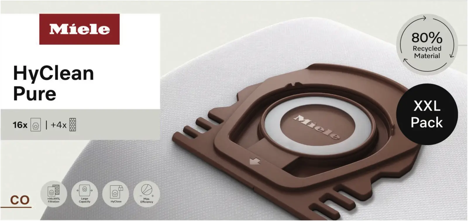 Miele CO XXL HyClean Pure 16 HyClean Pure CO Stofzuigerzakken