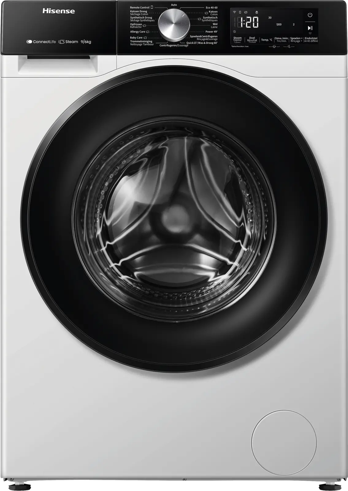 Hisense WD3S9043BW3 Was-droogcombinatie