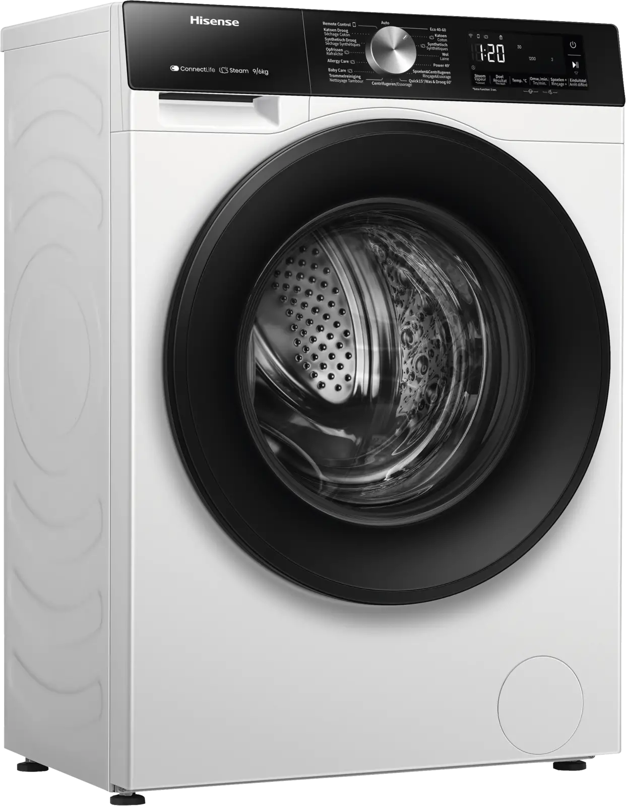 Hisense WD3S9043BW3 Was-droogcombinatie
