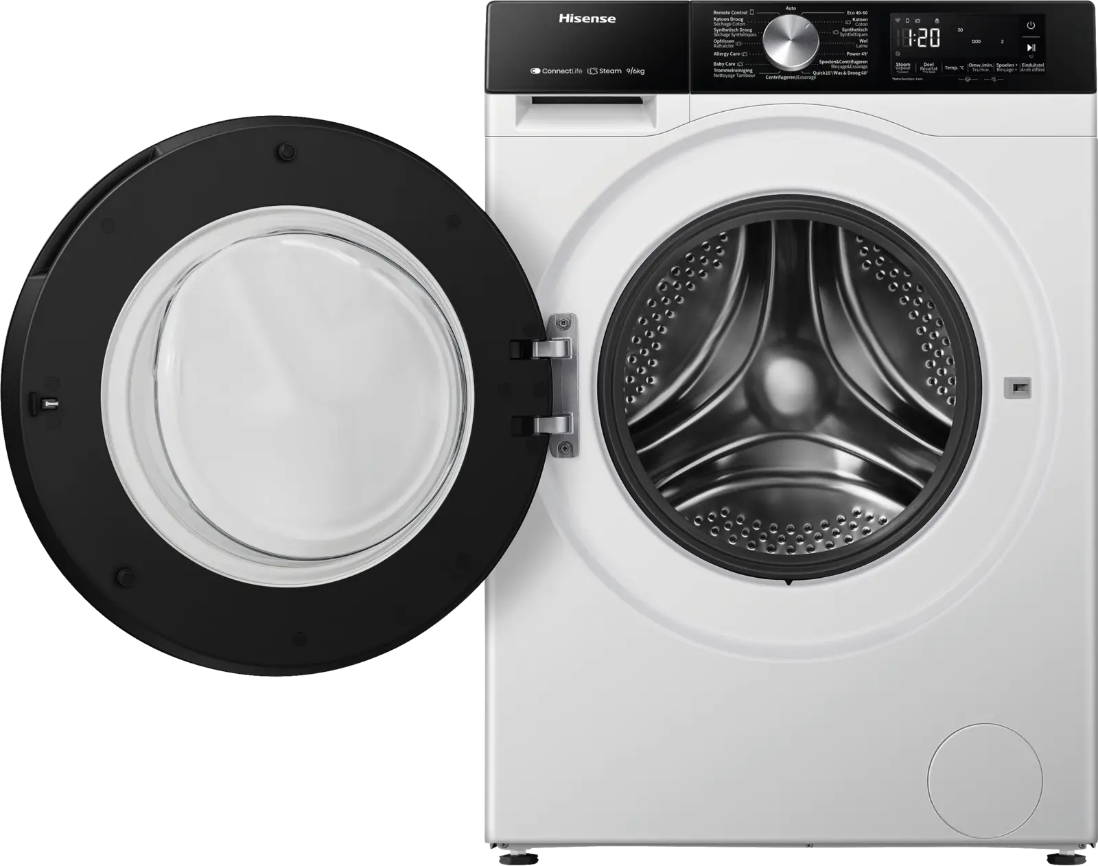 Hisense WD3S9043BW3 Was-droogcombinatie