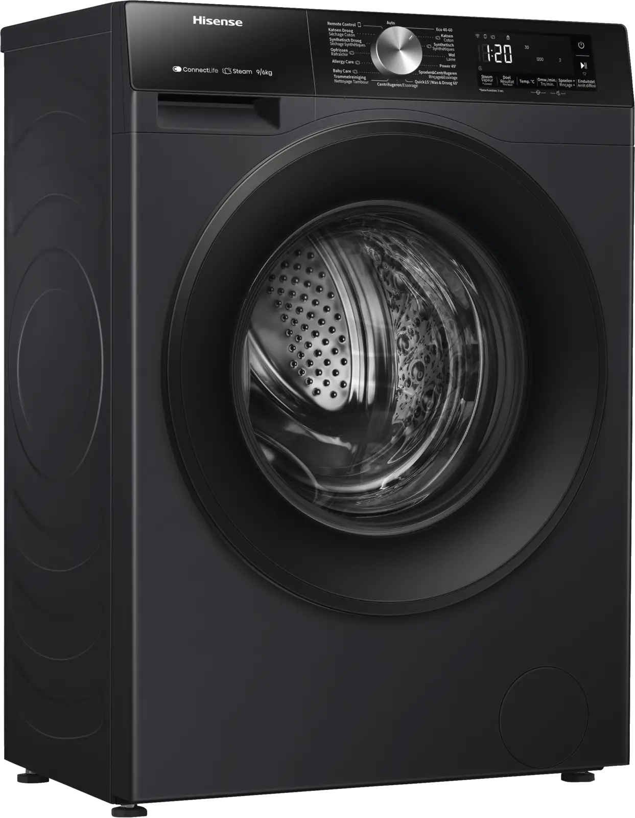 Hisense WD3S9043BB3 Was-droogcombinatie