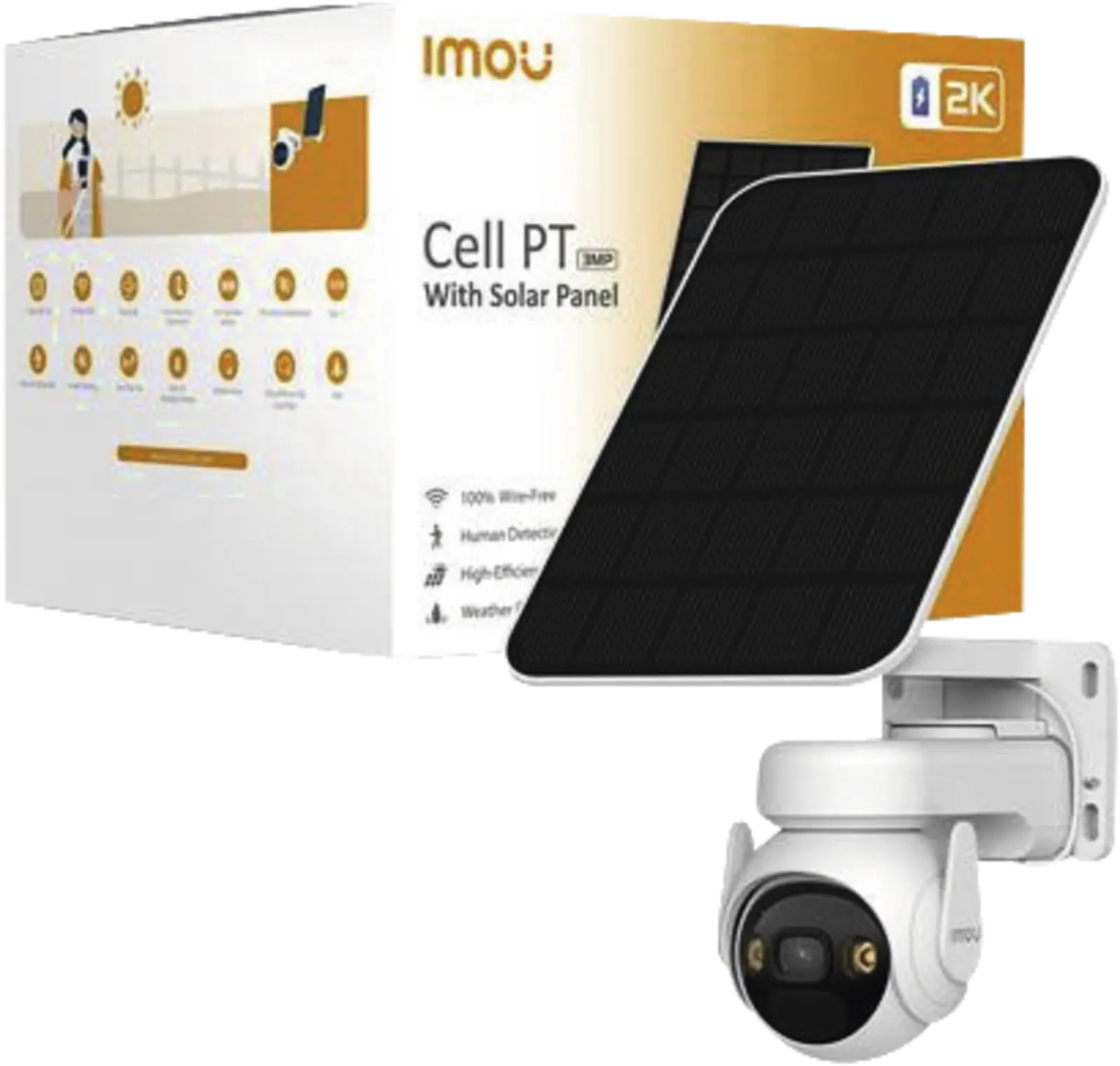 Imou Cell PT met Zonnepaneel