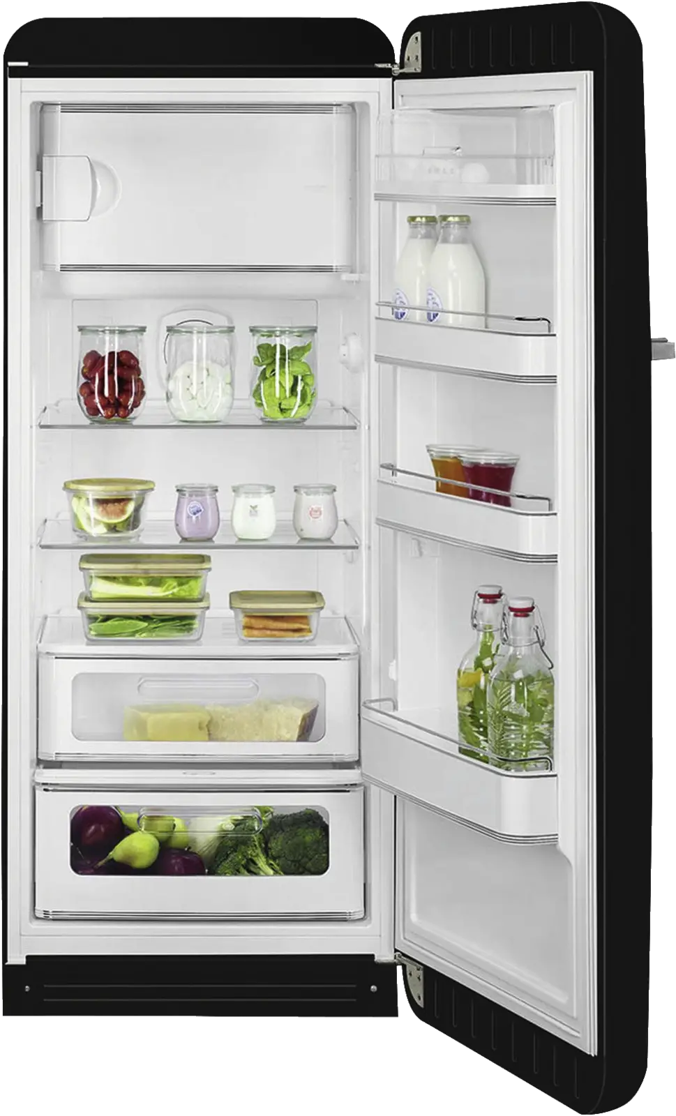 SMEG FAB28RBL6 50's Style Koelkast - Zwart 