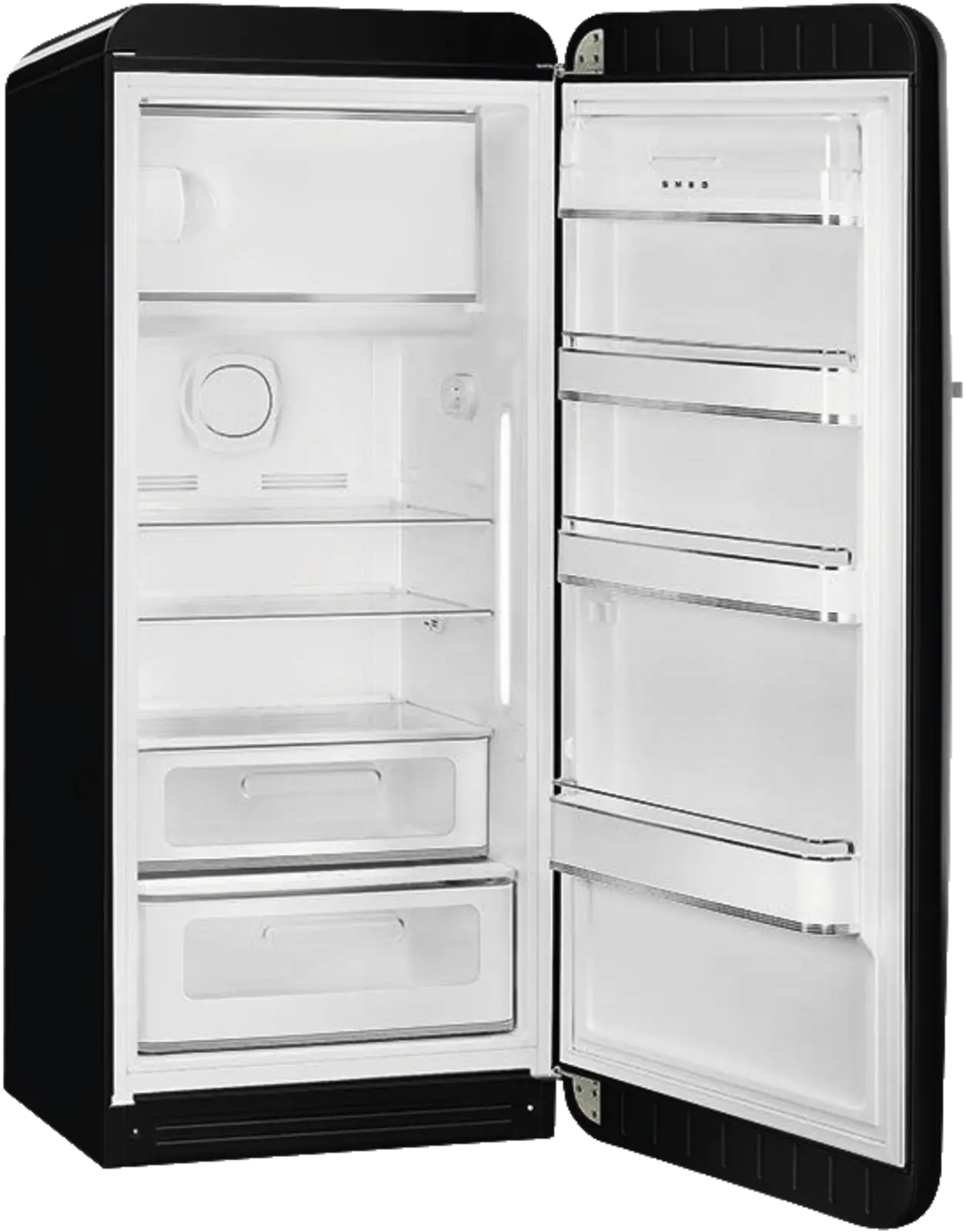SMEG FAB28RBL6 50's Style Koelkast - Zwart 