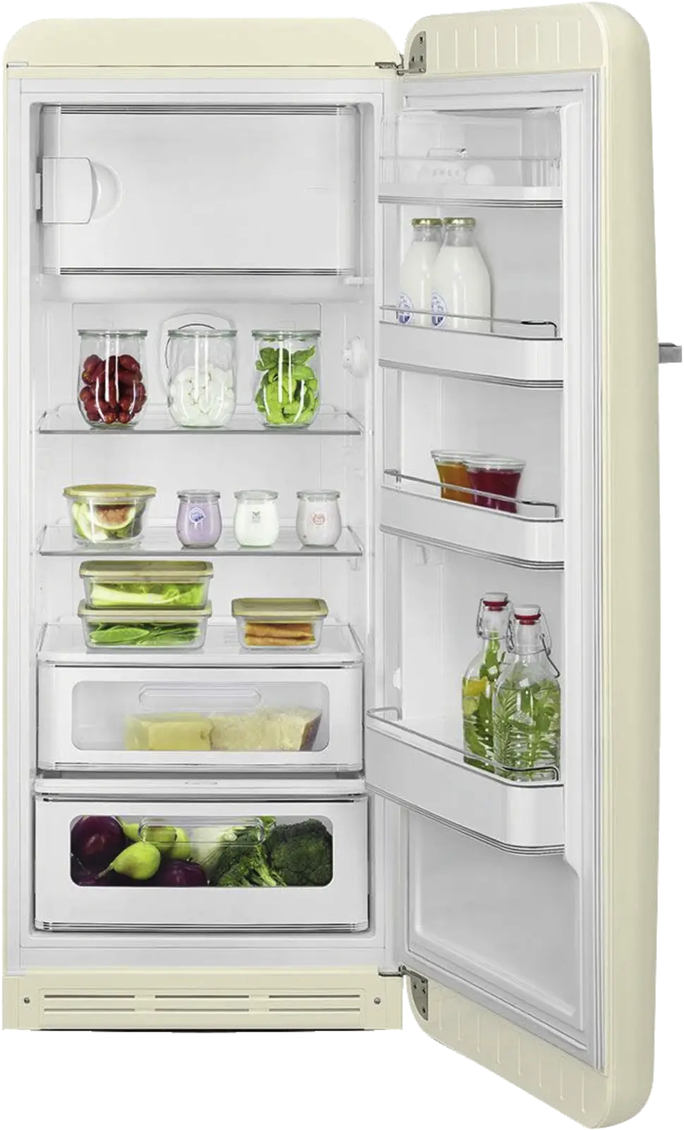 SMEG FAB28RCR6 Koelkast 50's Style - Creme 