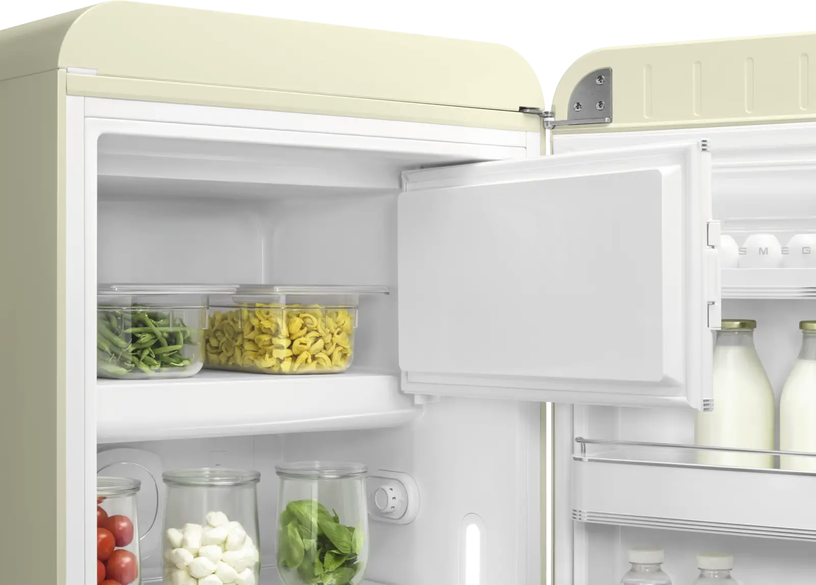 SMEG FAB28RCR6 Koelkast 50's Style - Creme 