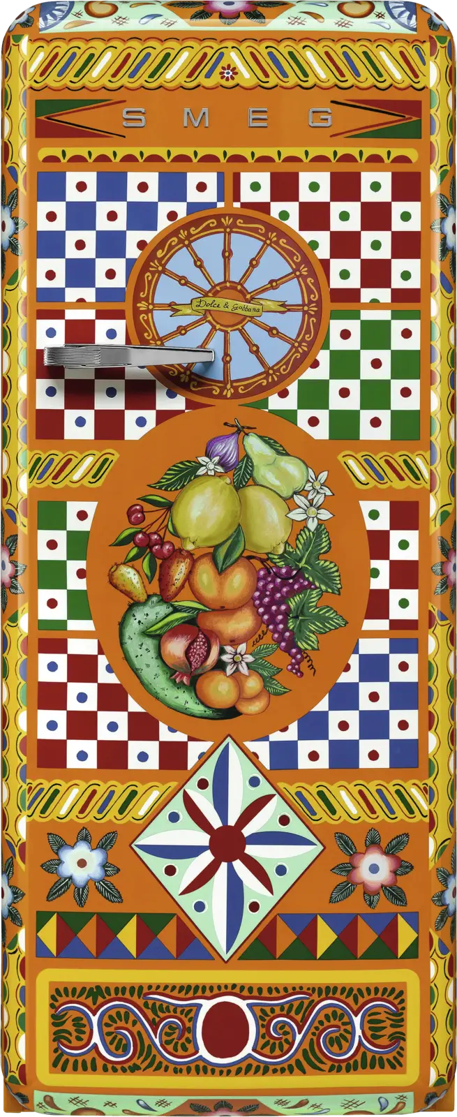 SMEG Dolce&Gabbana FAB28RDGC6 Divina Cucina Koelkast 50's Style