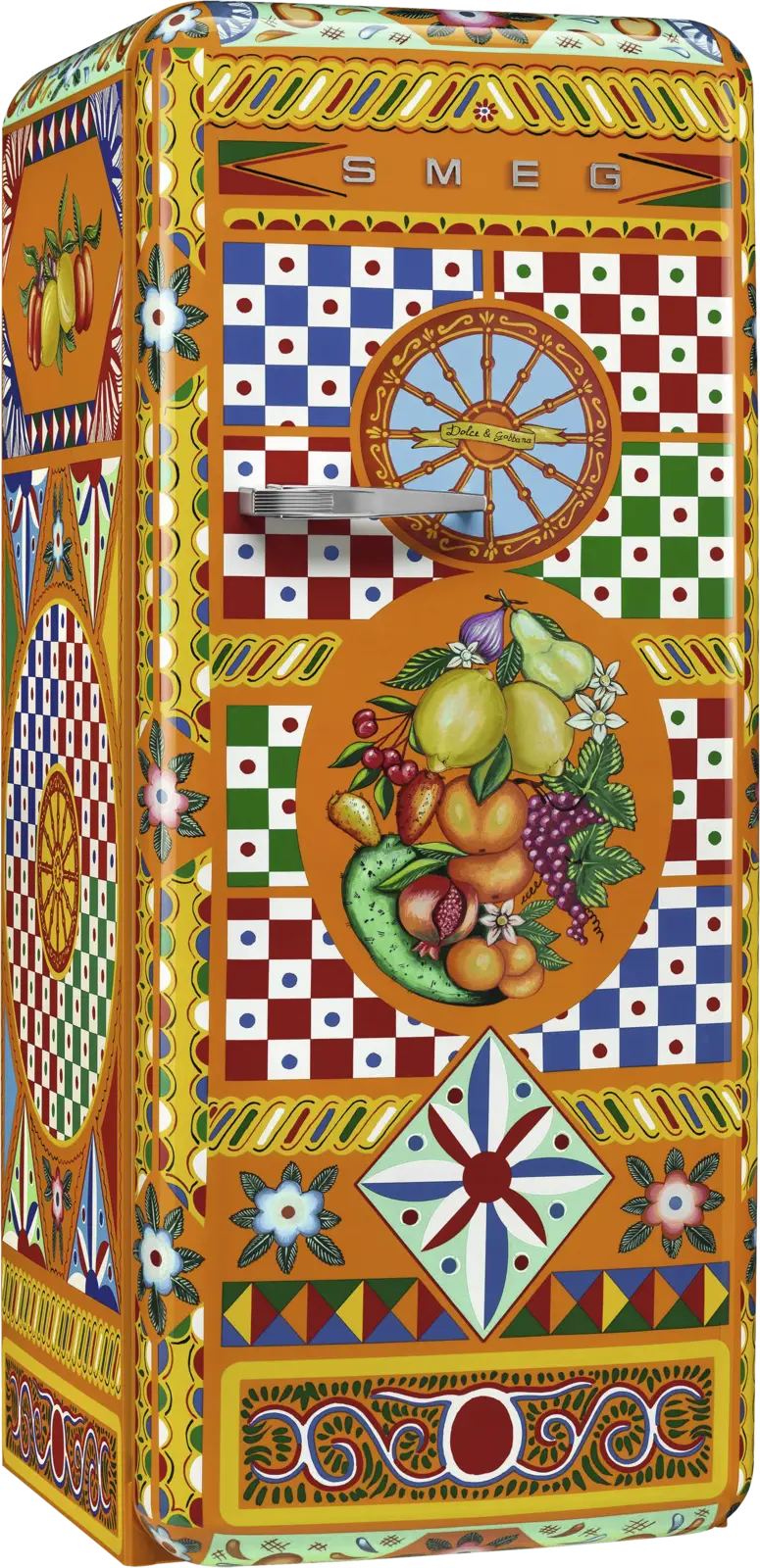 SMEG Dolce&Gabbana FAB28RDGC6 Divina Cucina Koelkast 50's Style