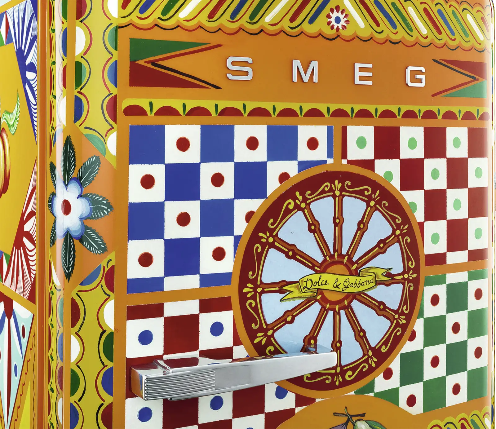SMEG Dolce&Gabbana FAB28RDGC6 Divina Cucina Koelkast 50's Style