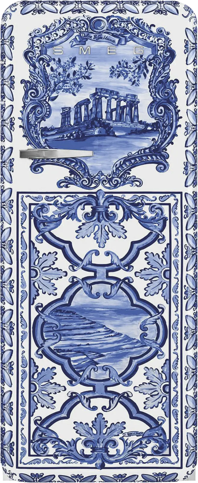 SMEG FAB28RDGME6 Koelkast - BLU MEDITERRANEO