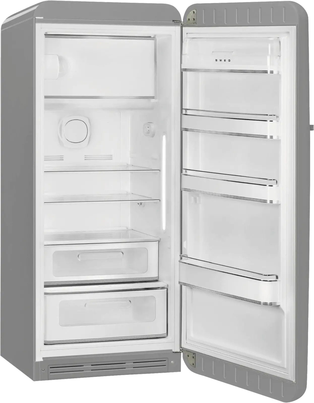 SMEG FAB28RSV6 Koelkast 50's Style - Zilver