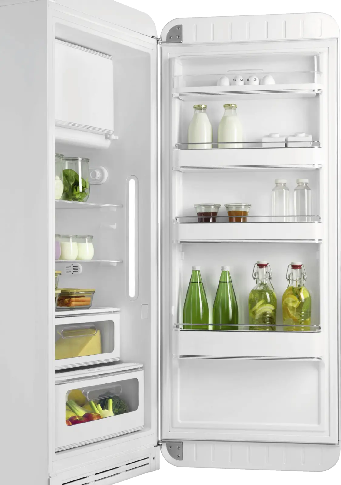 SMEG FAB28RWH6 Koelkast 50's Style - Wit