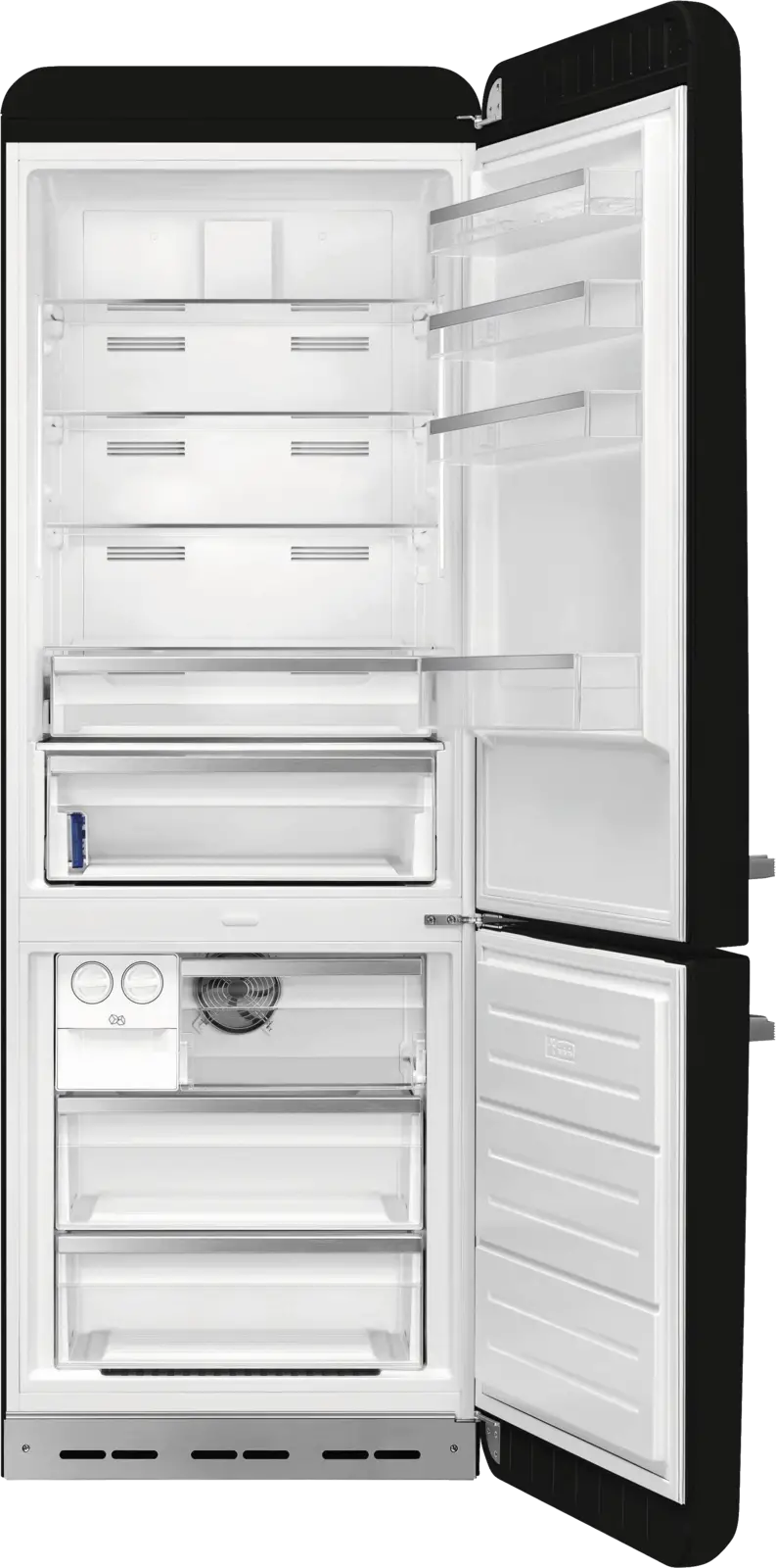 SMEG FAB38RBL6 Koel-vriescombinatie 50's Style - Zwart