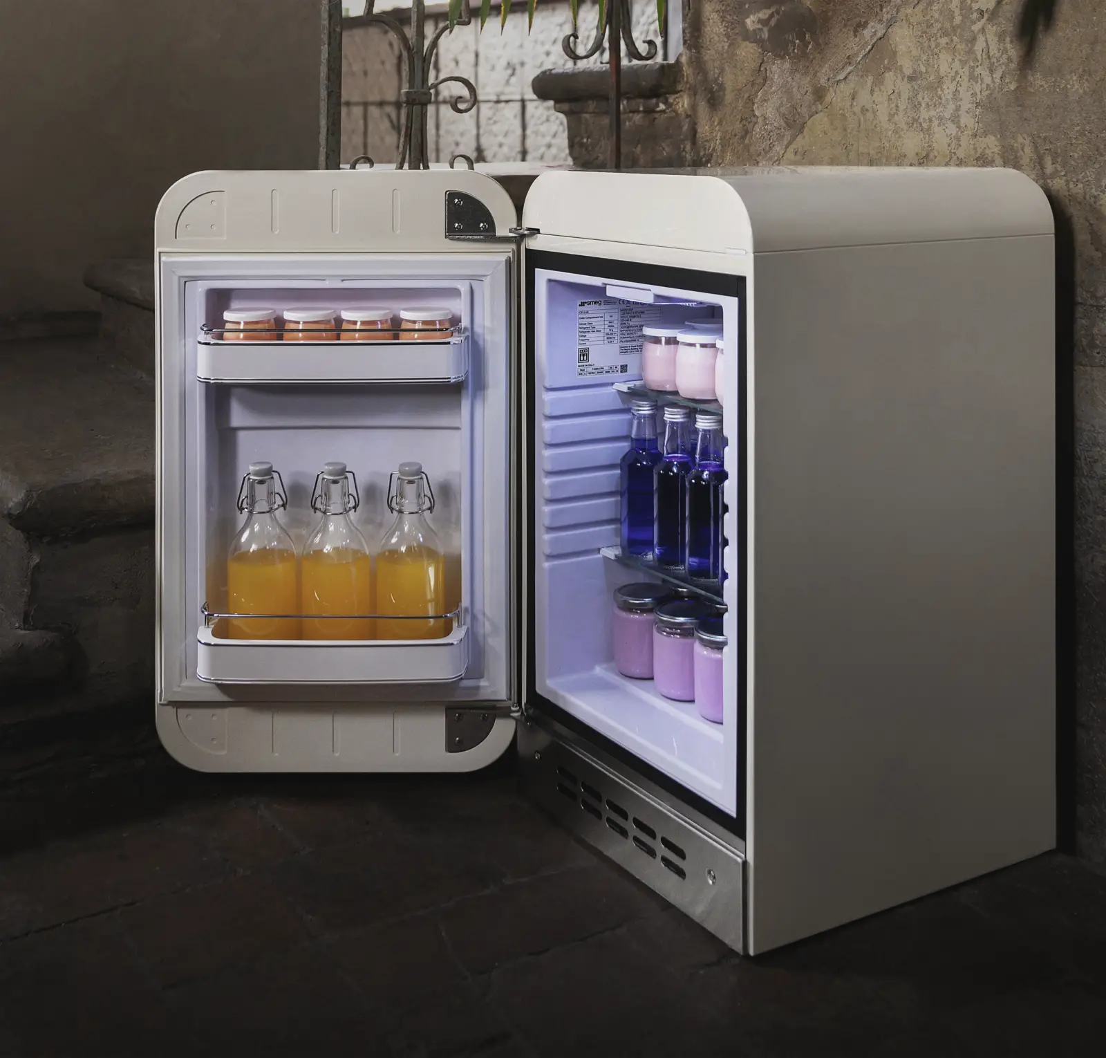 SMEG FAB5LCR6 50's Style Koelkast - Creme