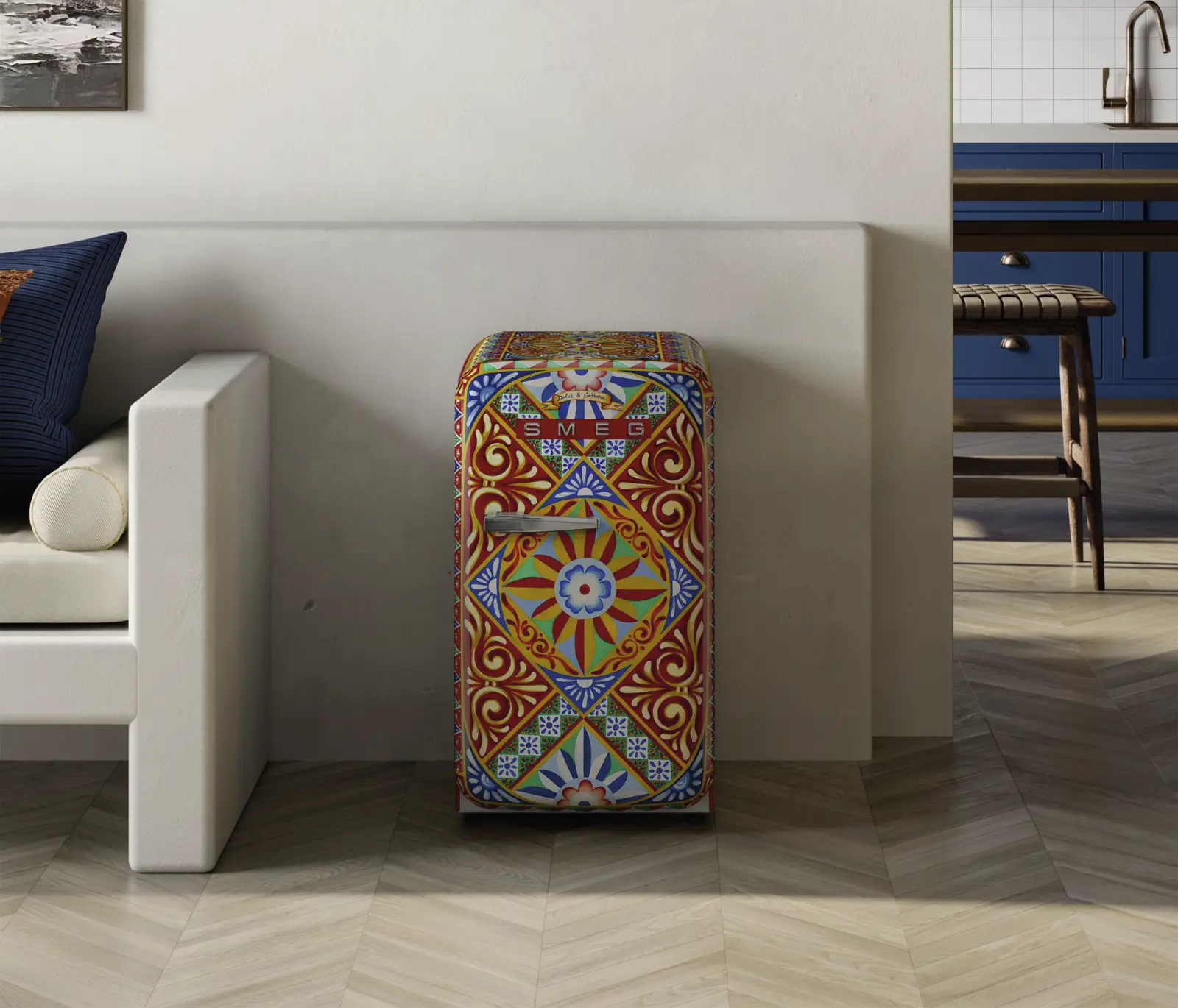 SMEG X DOLCE & GABBANA FAB5RDGC6 50's Style Koelkast