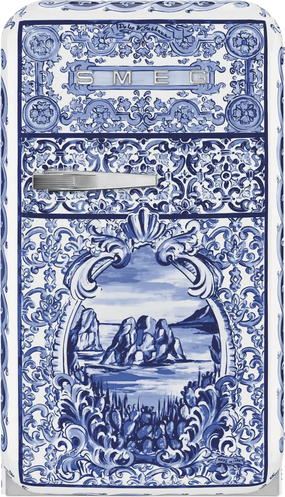 SMEG X DOLCE & GABBANA FAB5RDGME6 50's Style Koelkast - Blauw