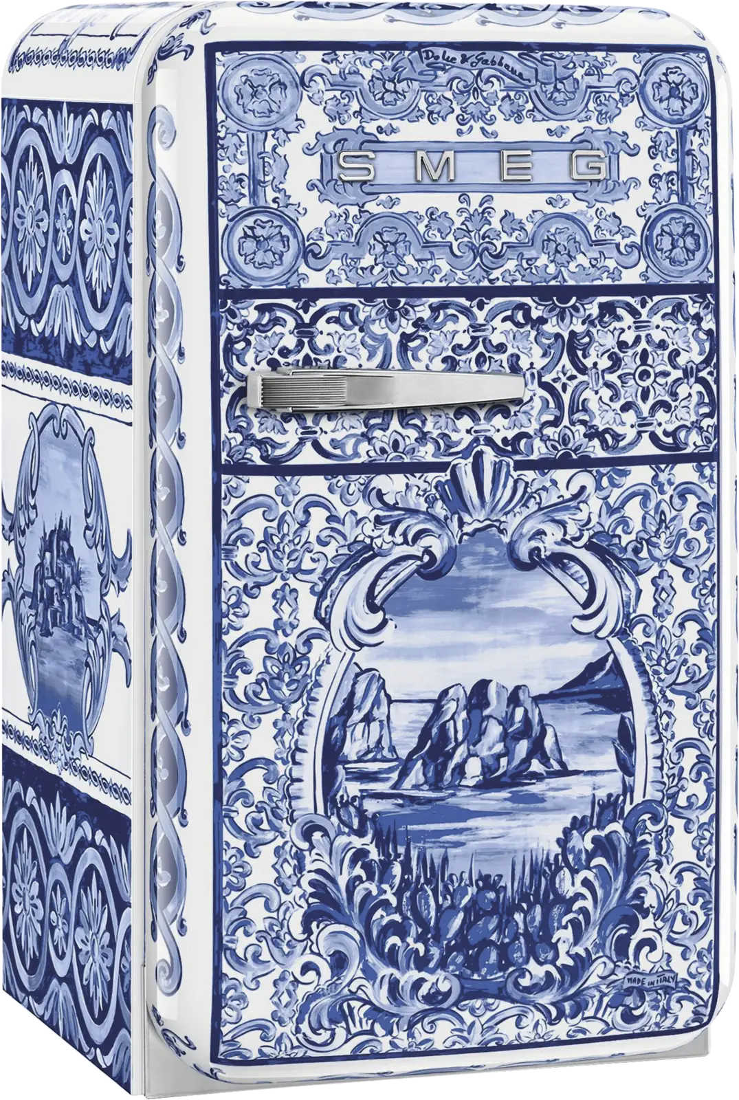 SMEG X DOLCE & GABBANA FAB5RDGME6 50's Style Koelkast - Blauw