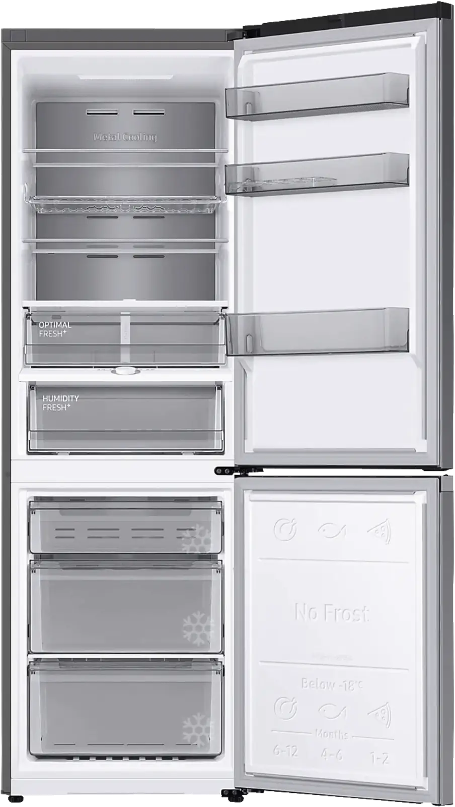 Samsung RB34C705CS9/EF Koel-vriescombinatie