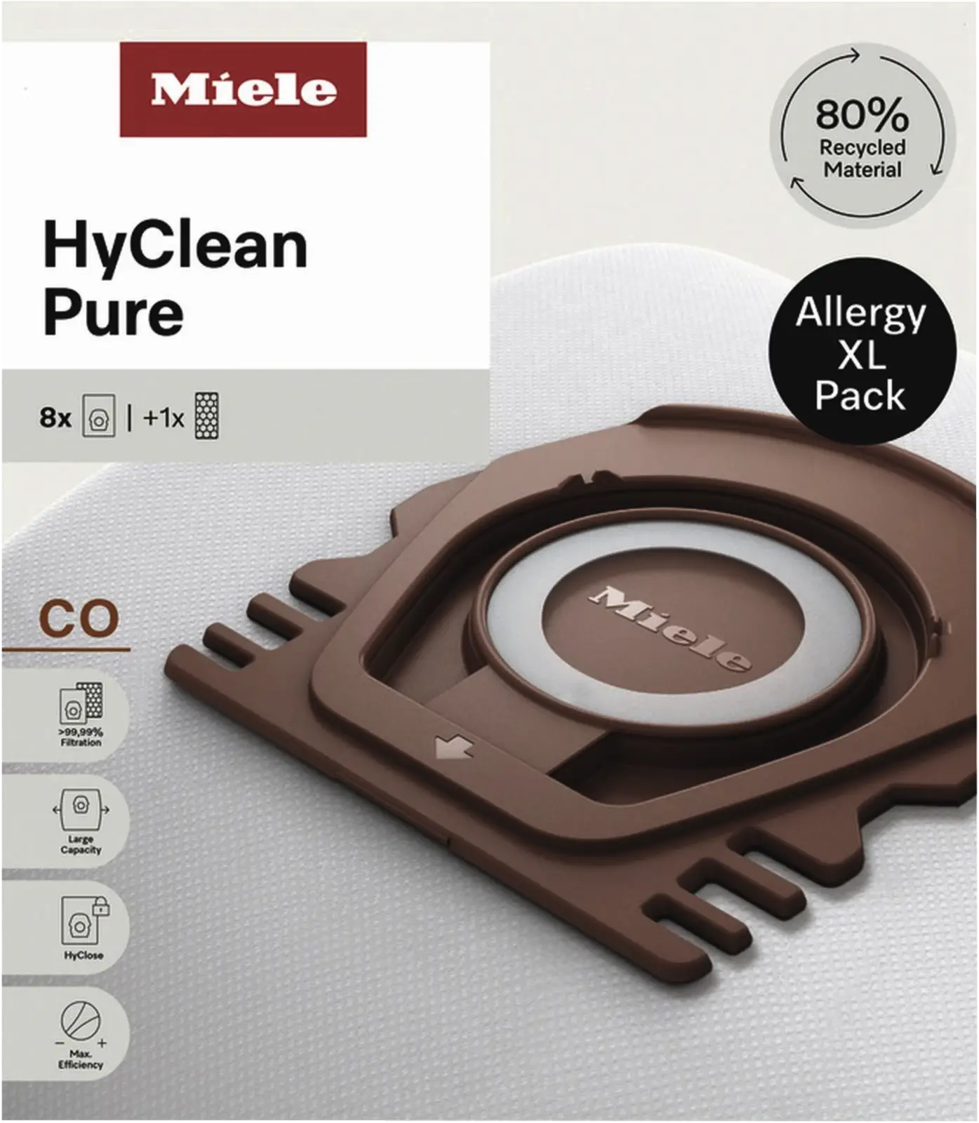 Miele CO Allergy XL HyClean Pure Allergy XL-Pack HyClean Pure stofzuigerzakken