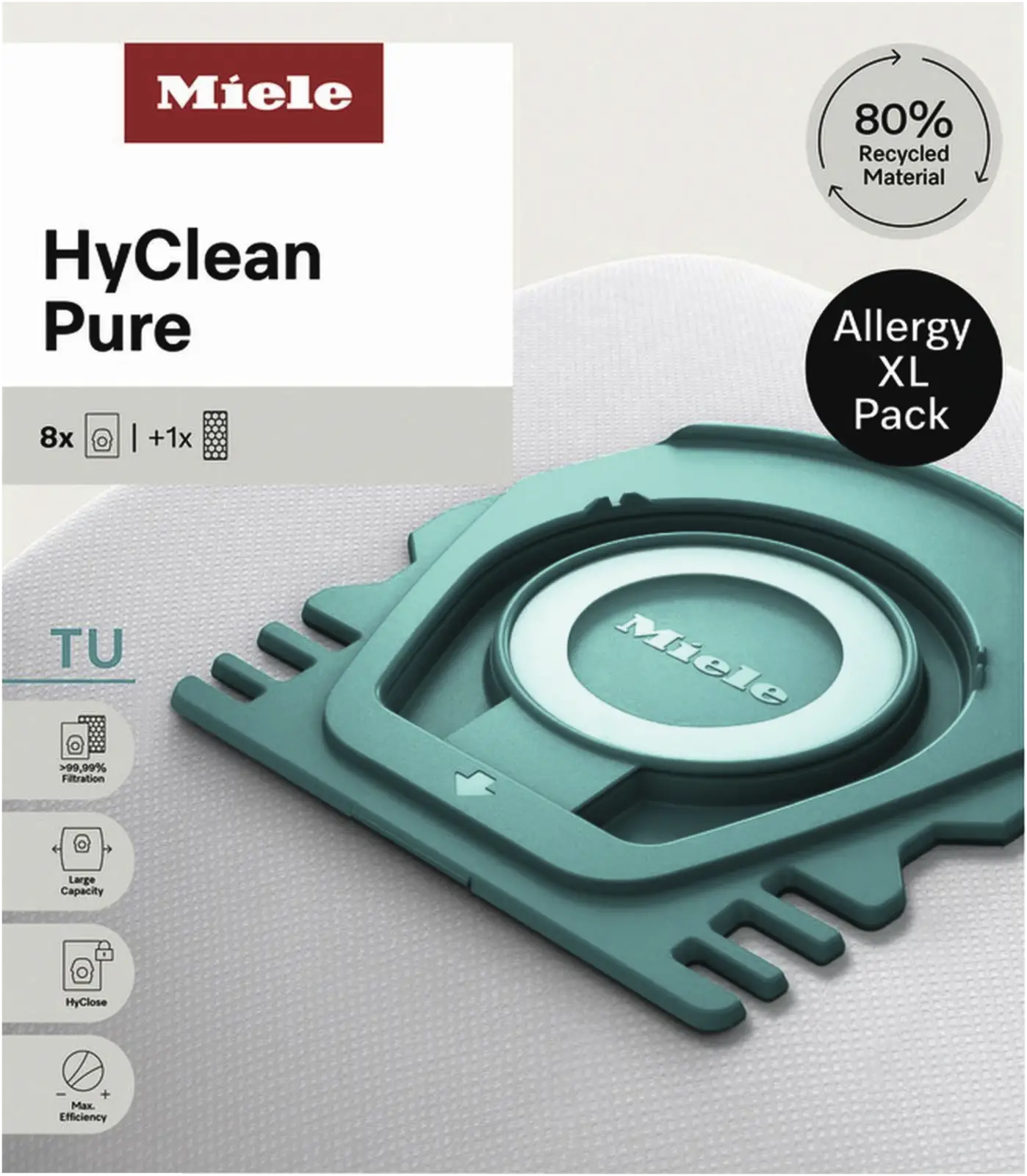 Miele TU Allergy XL HyClean Pure Allergy XL-Pack HyClean Pure Stofzuigerzakken