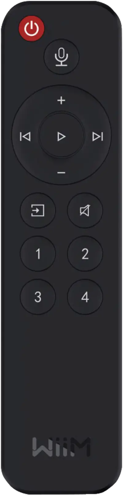 WiiM Remote afstandsbediening voor zwart