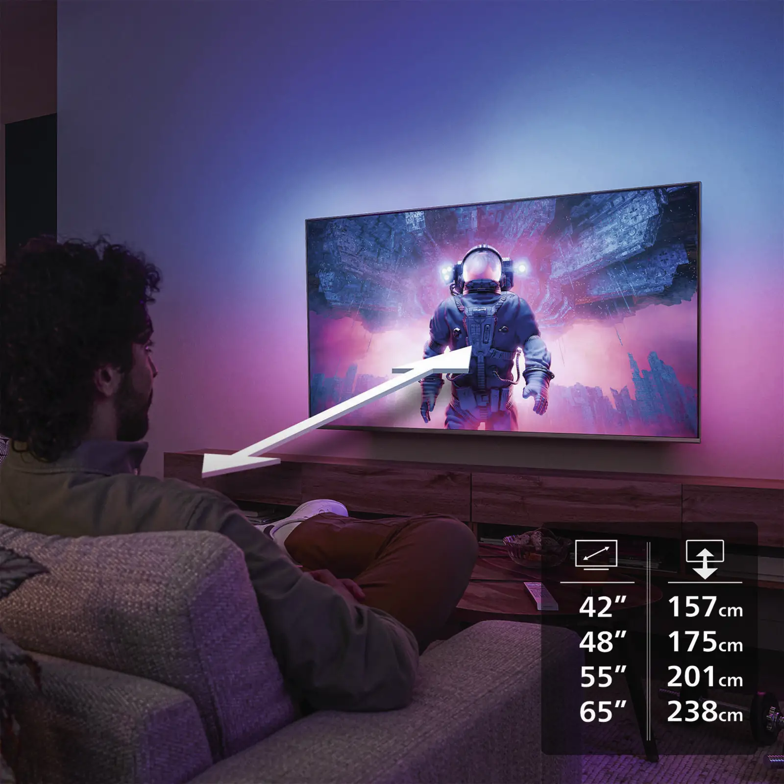 Philips 48OLED810 4K OLED Ambilight TV (2025)