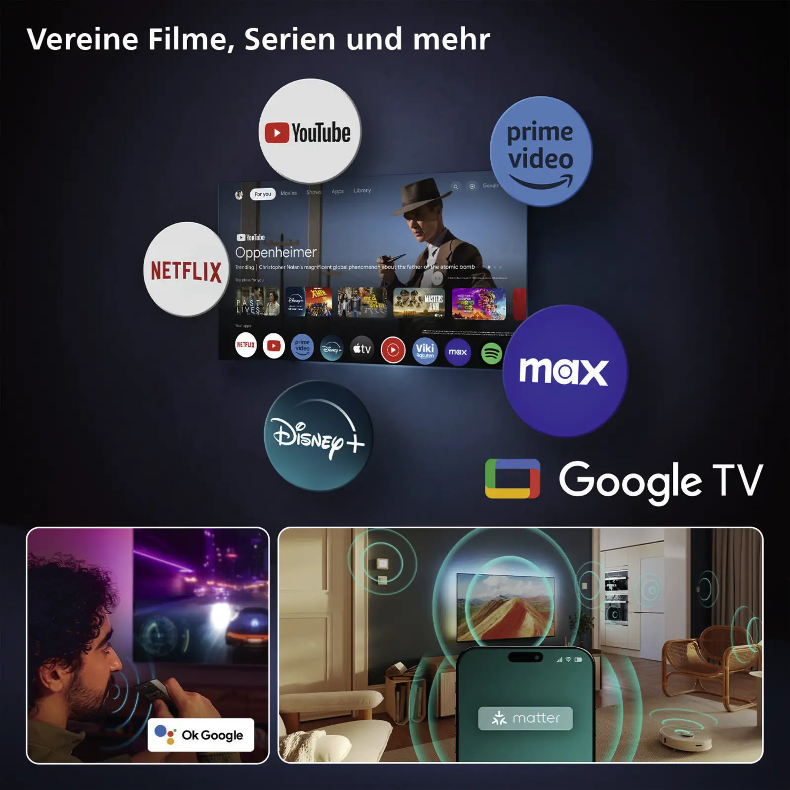 Philips 48OLED810 4K OLED Ambilight TV (2025)
