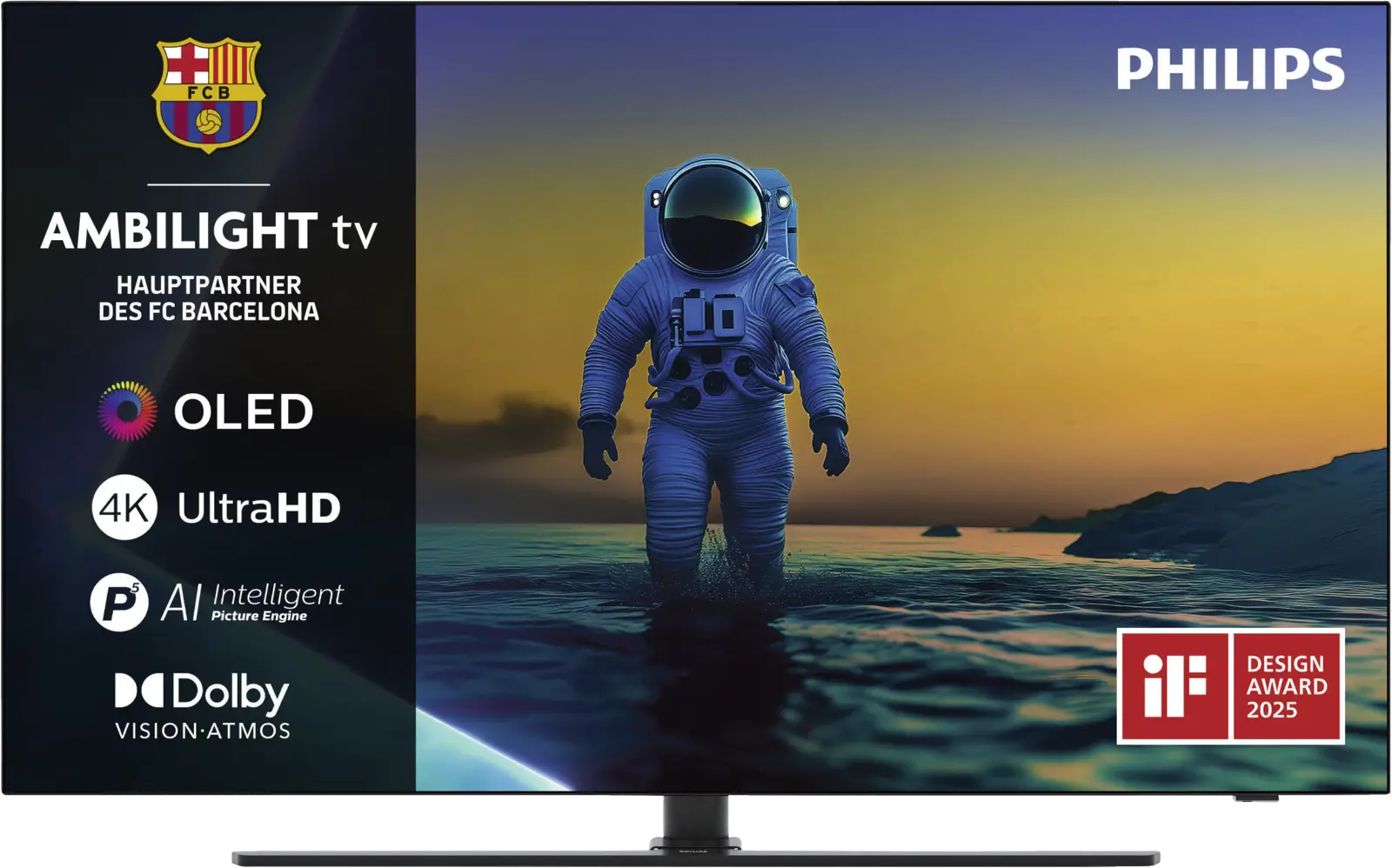 Philips 65OLED850 4K OLED Ambilight TV (2025)