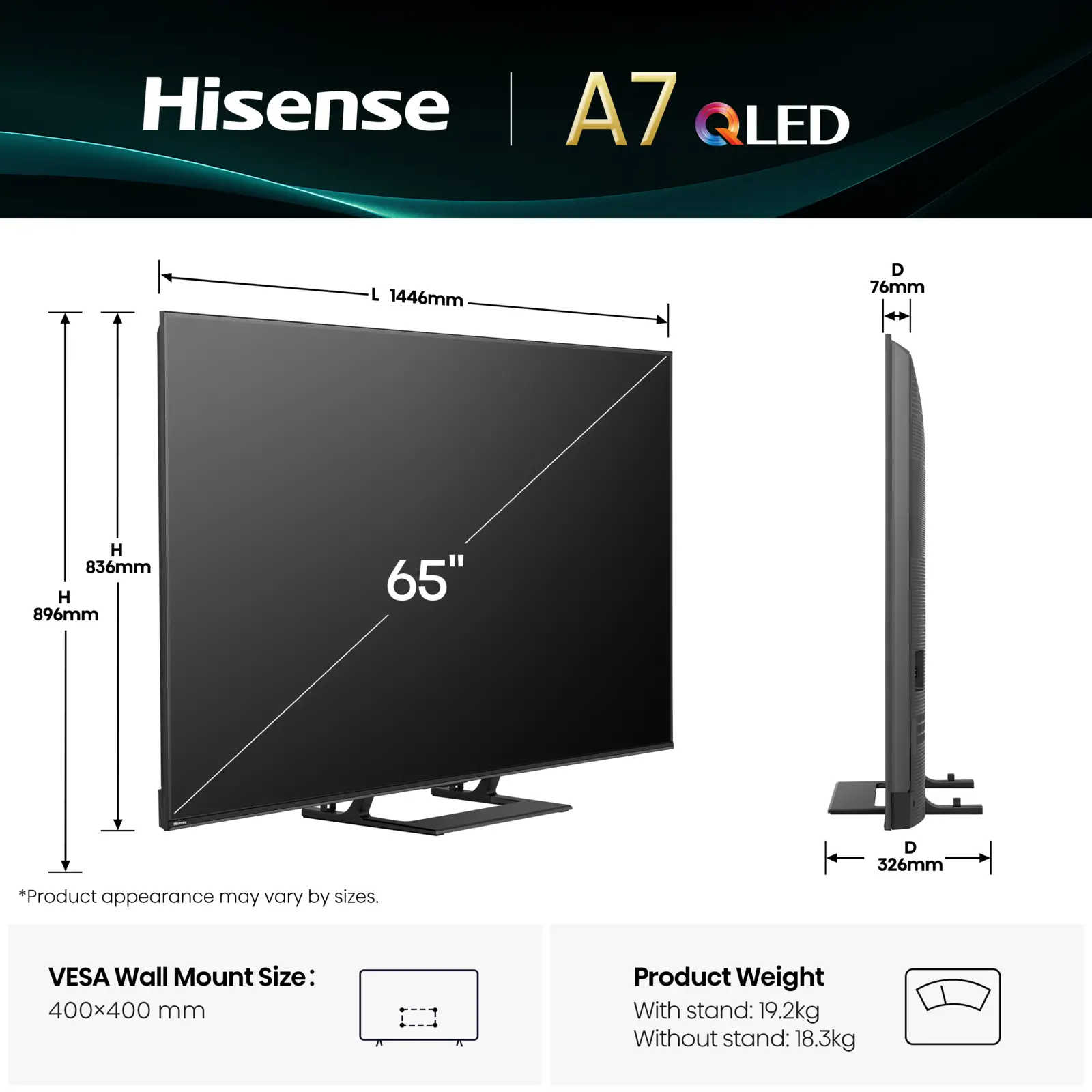 Hisense 65A79Q TV (2025)